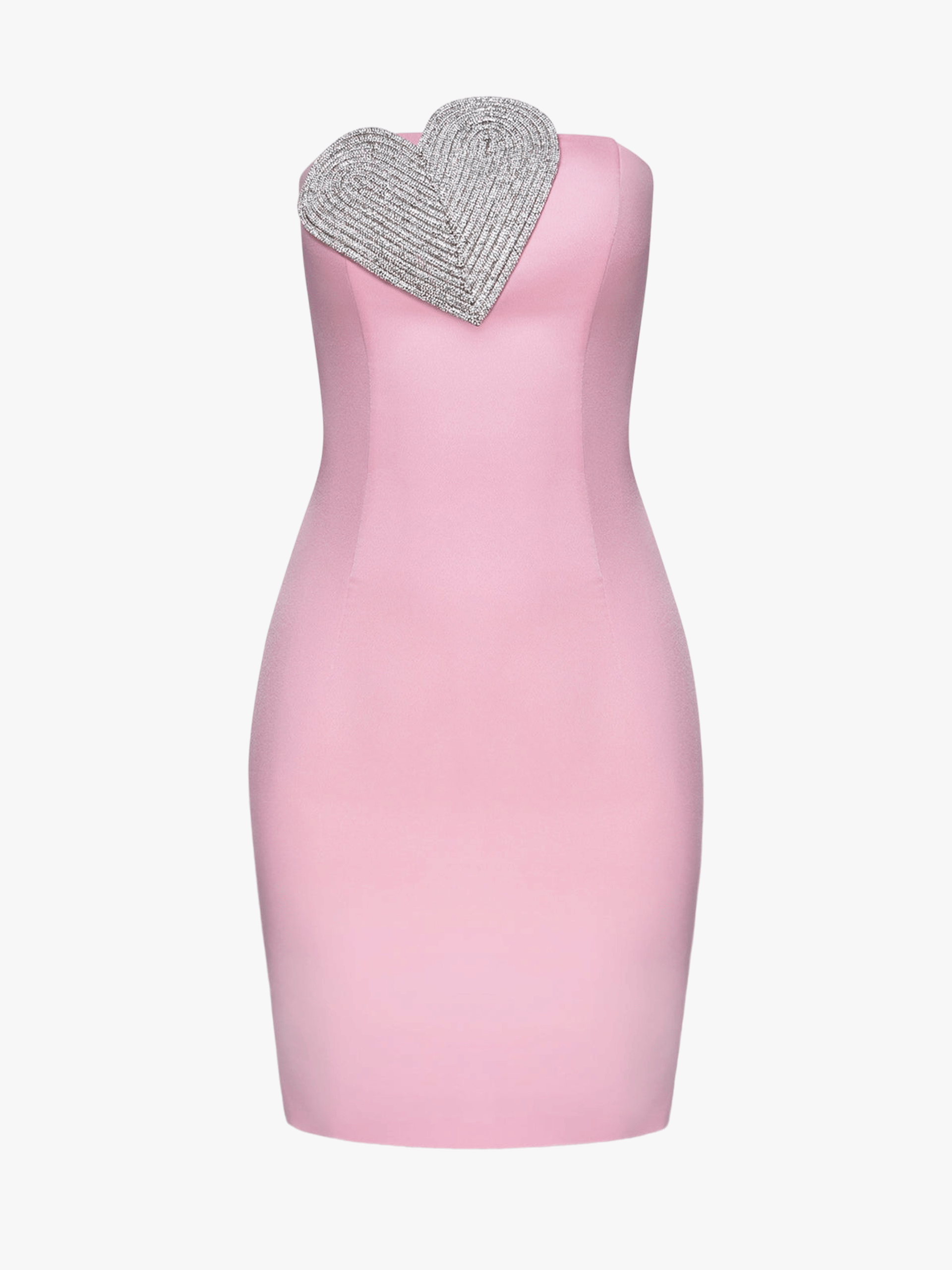 Heart-Embellished Strapless Mini Dress made by NDS The Label