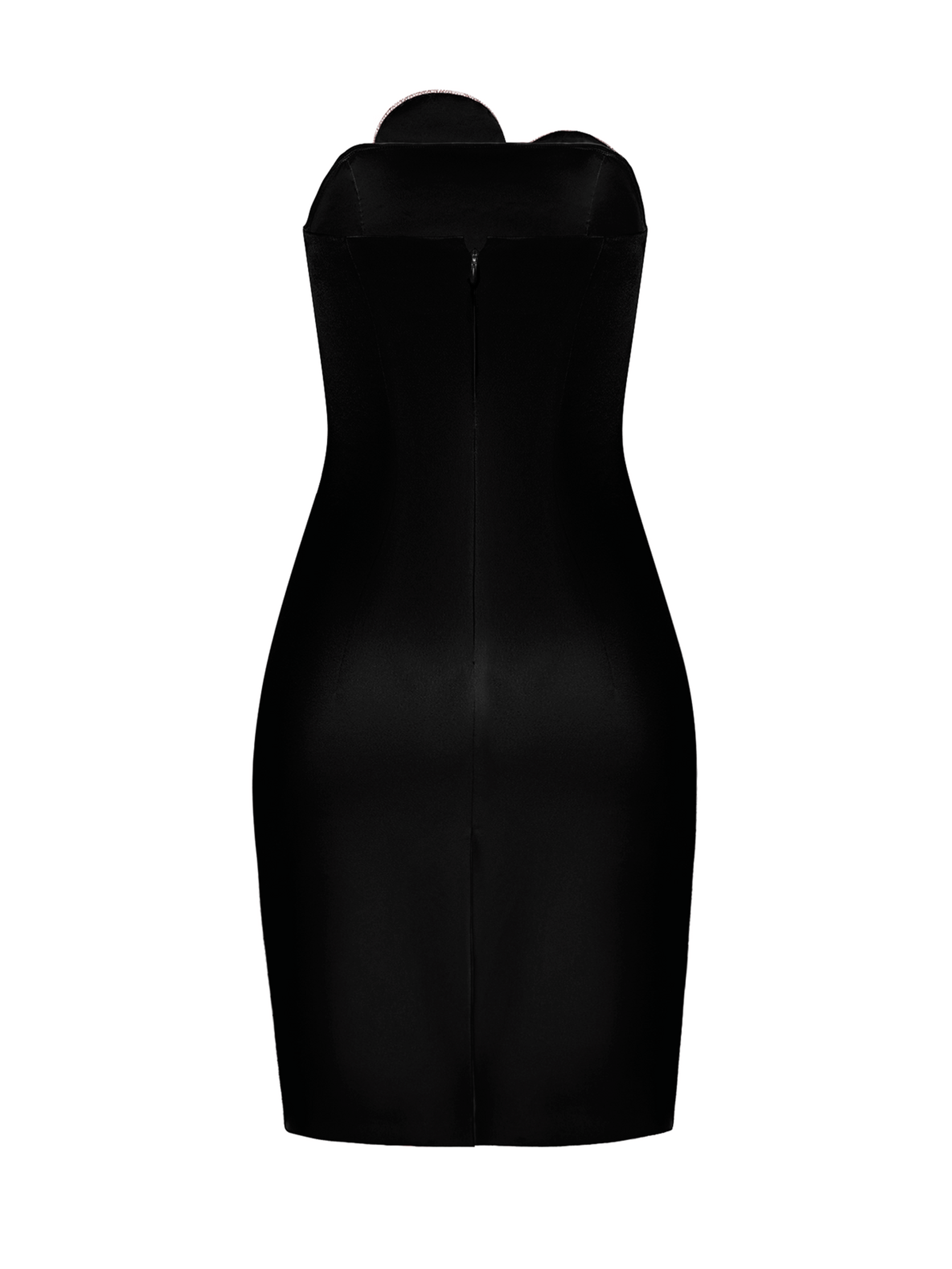 Heart-Embellished Strapless Mini Dress made by NDS The Label