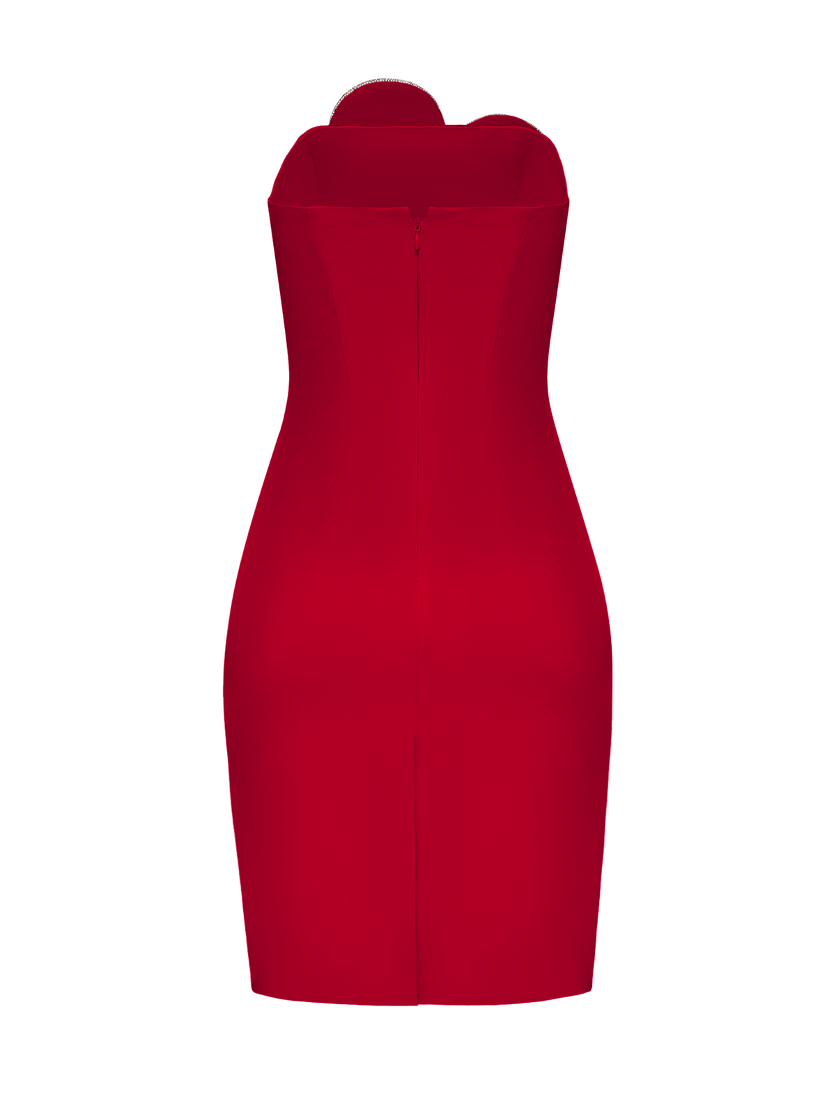 Heart-Embellished Strapless Mini Dress made by NDS The Label