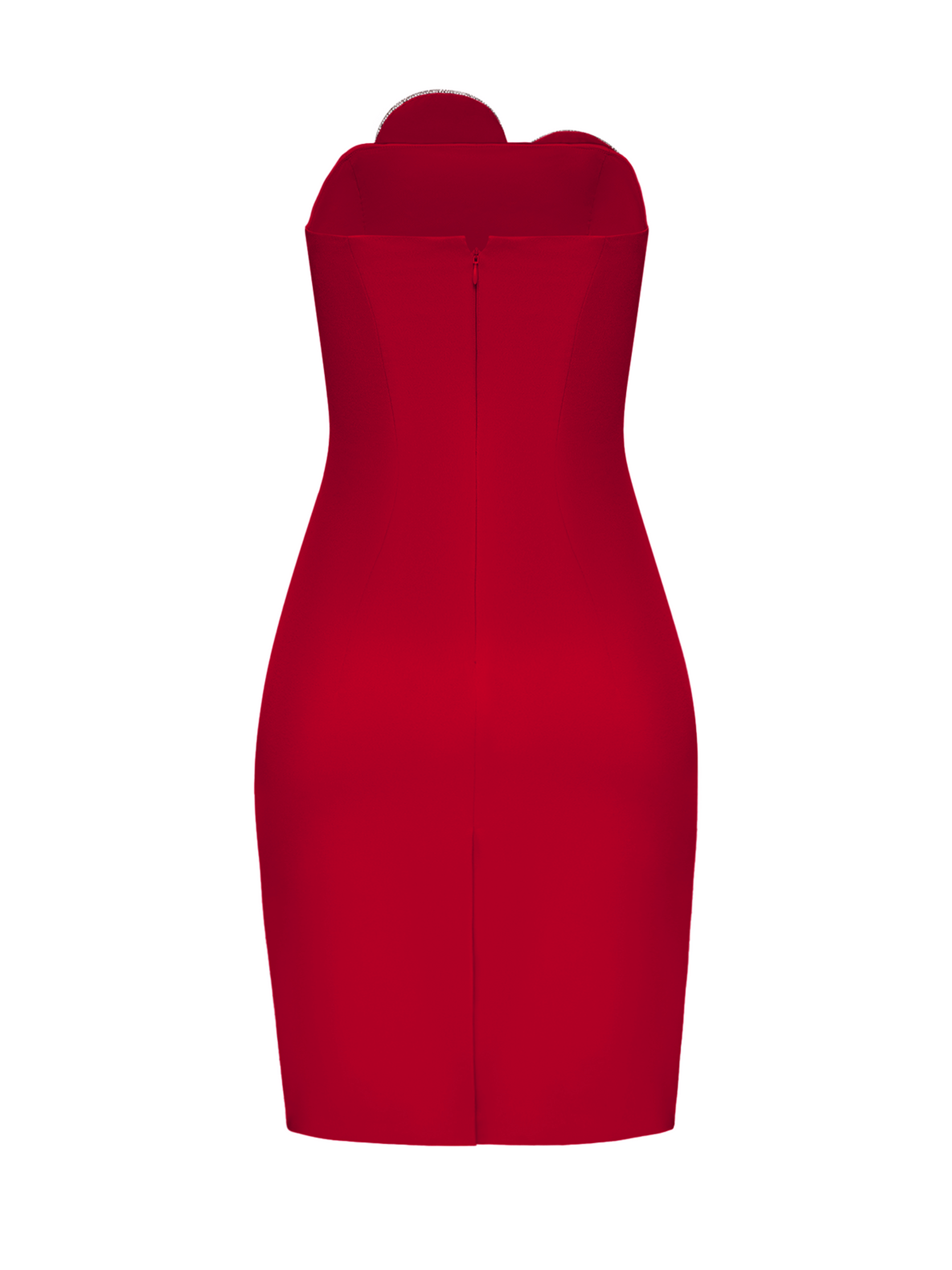 Heart-Embellished Strapless Mini Dress made by NDS The Label