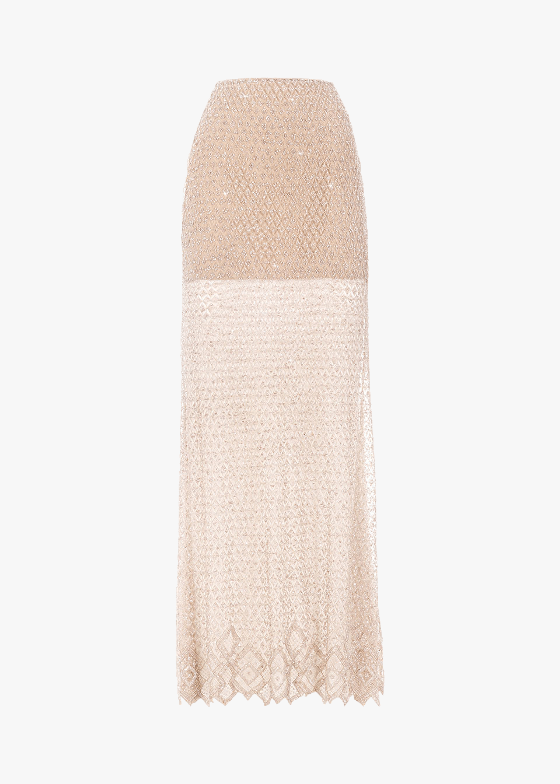 Gold embellished lace skirt made by Monika Dimova