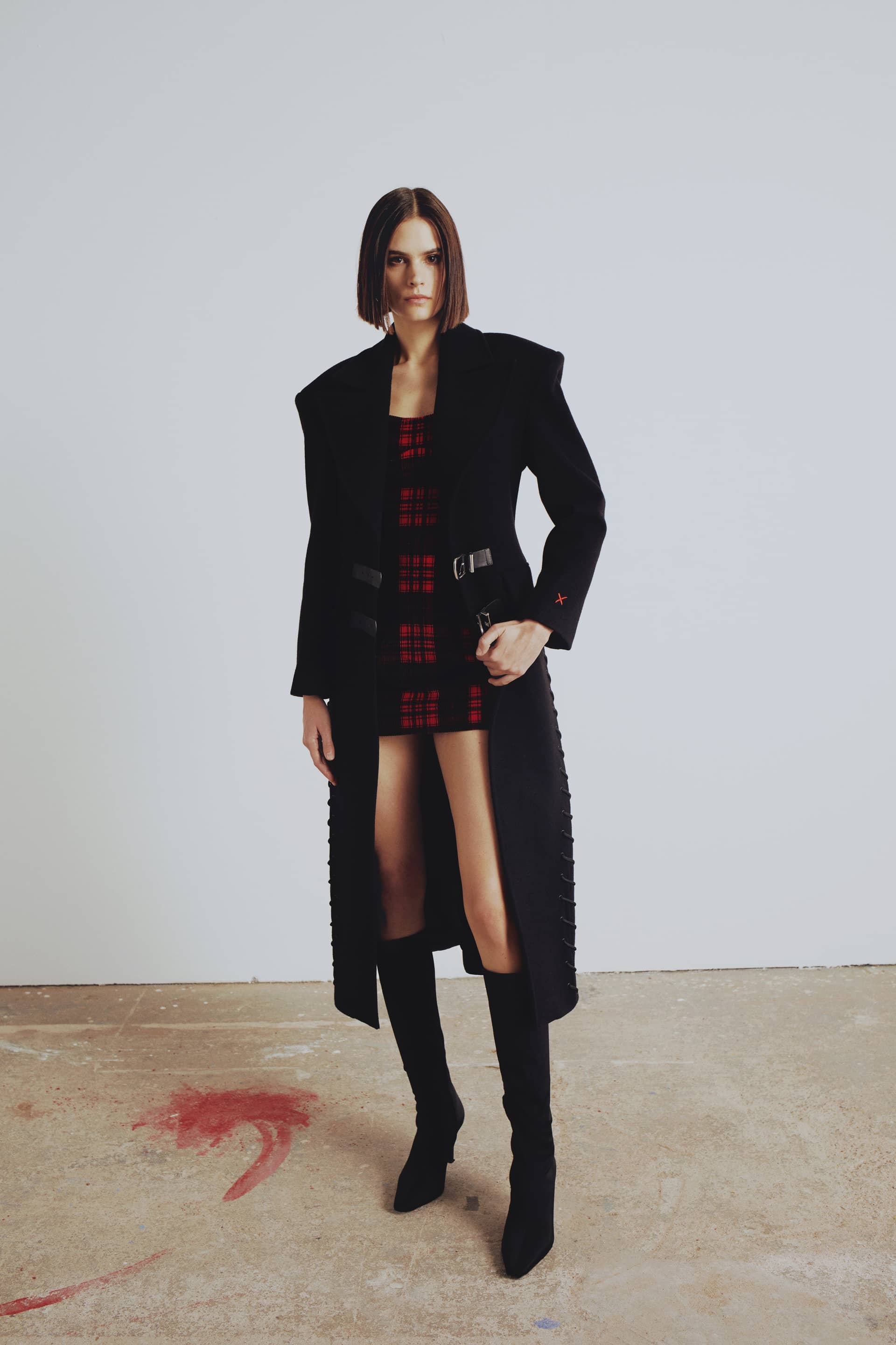 YOUR *ITCH PLAID MINI DRESS made by PCFG