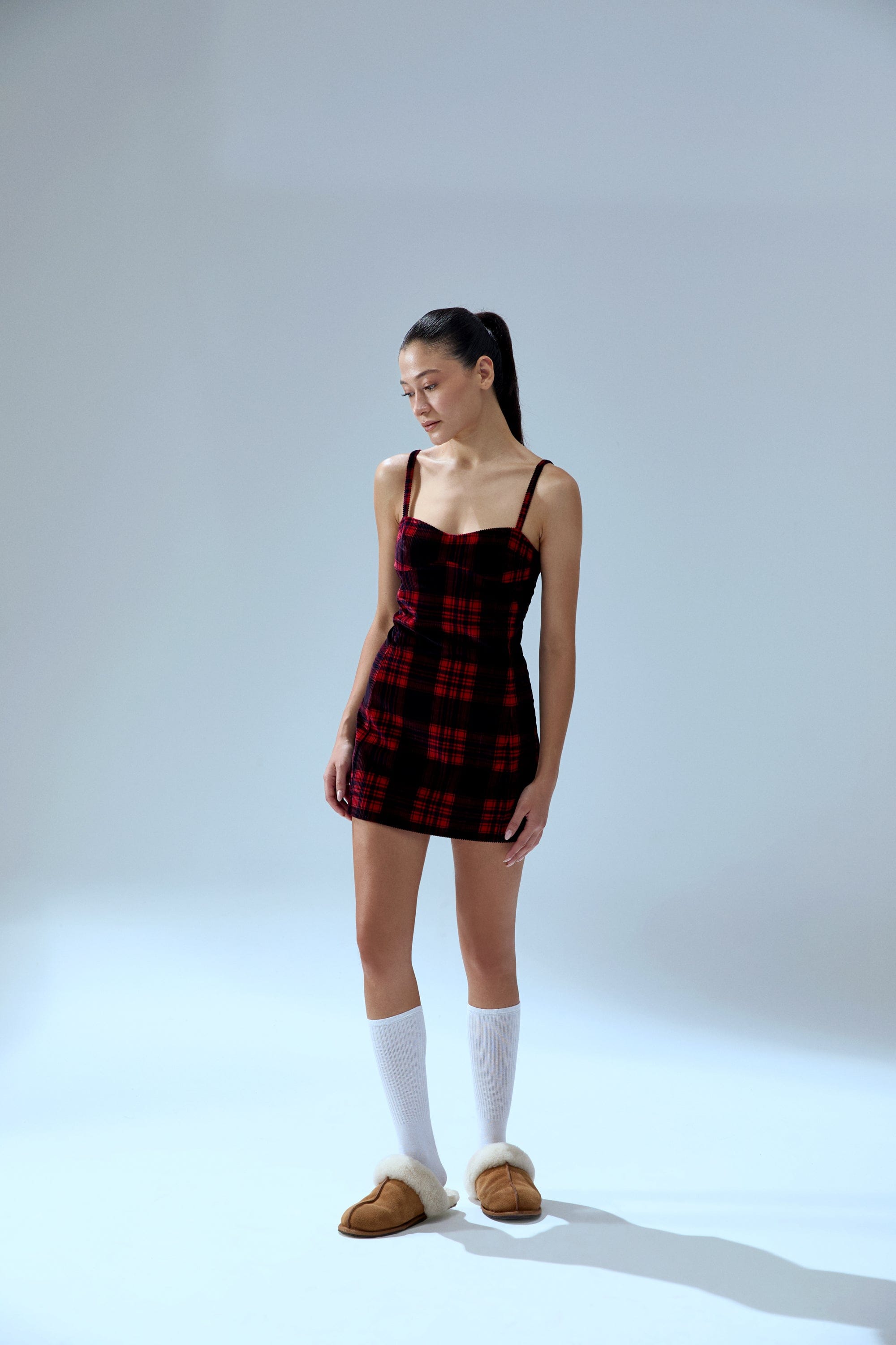 YOUR *ITCH PLAID MINI DRESS made by PCFG