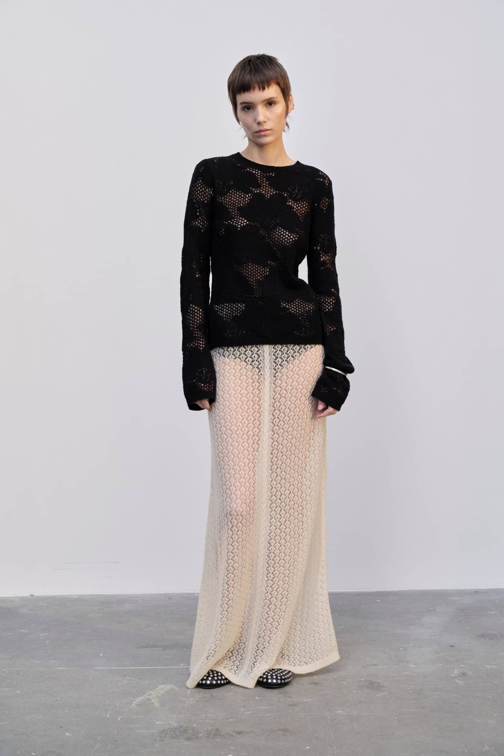 Silvia Knit Blouse - Black made by HERSKIND