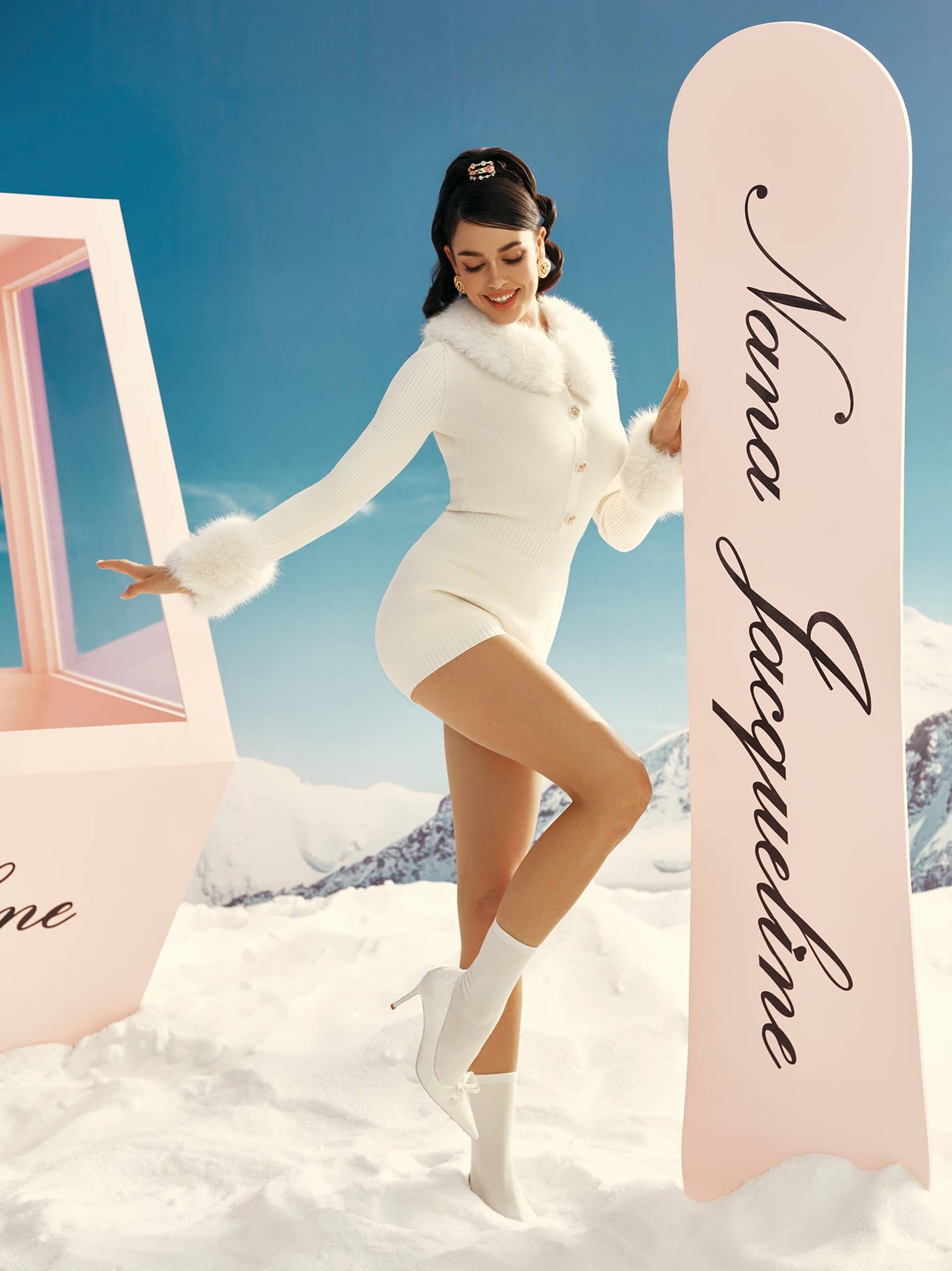 Natalia Fur Jumpsuit made by Nana Jacqueline