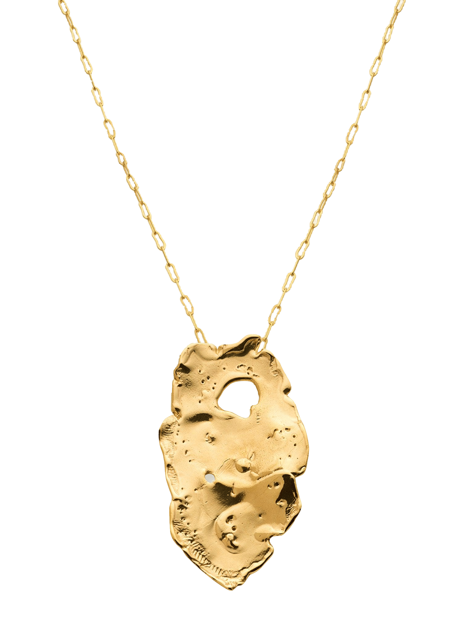 Talisman Full Moon Necklace Gold in Gold made by Eva Remenyi