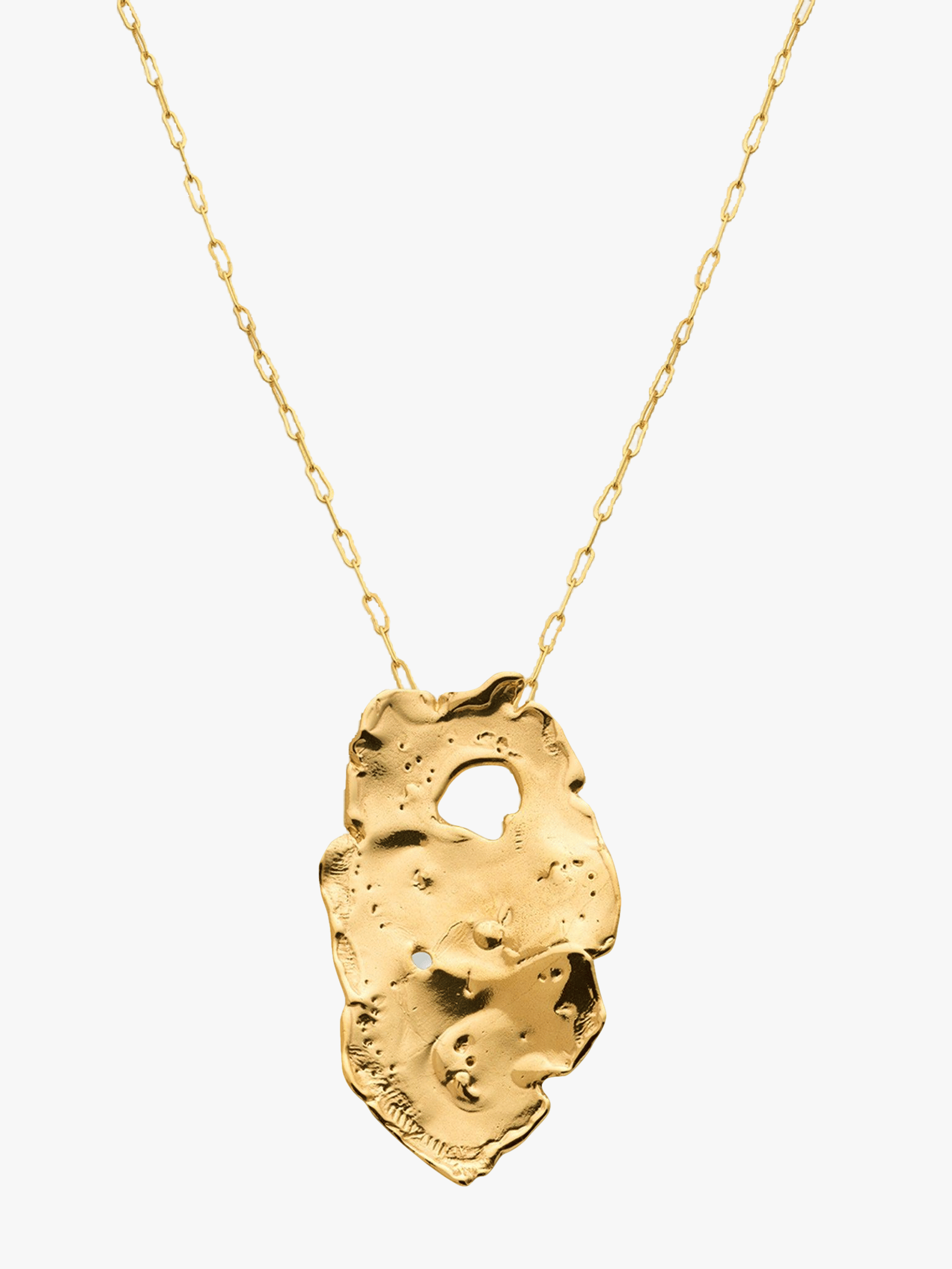 Talisman Full Moon Necklace Gold in Gold made by Eva Remenyi