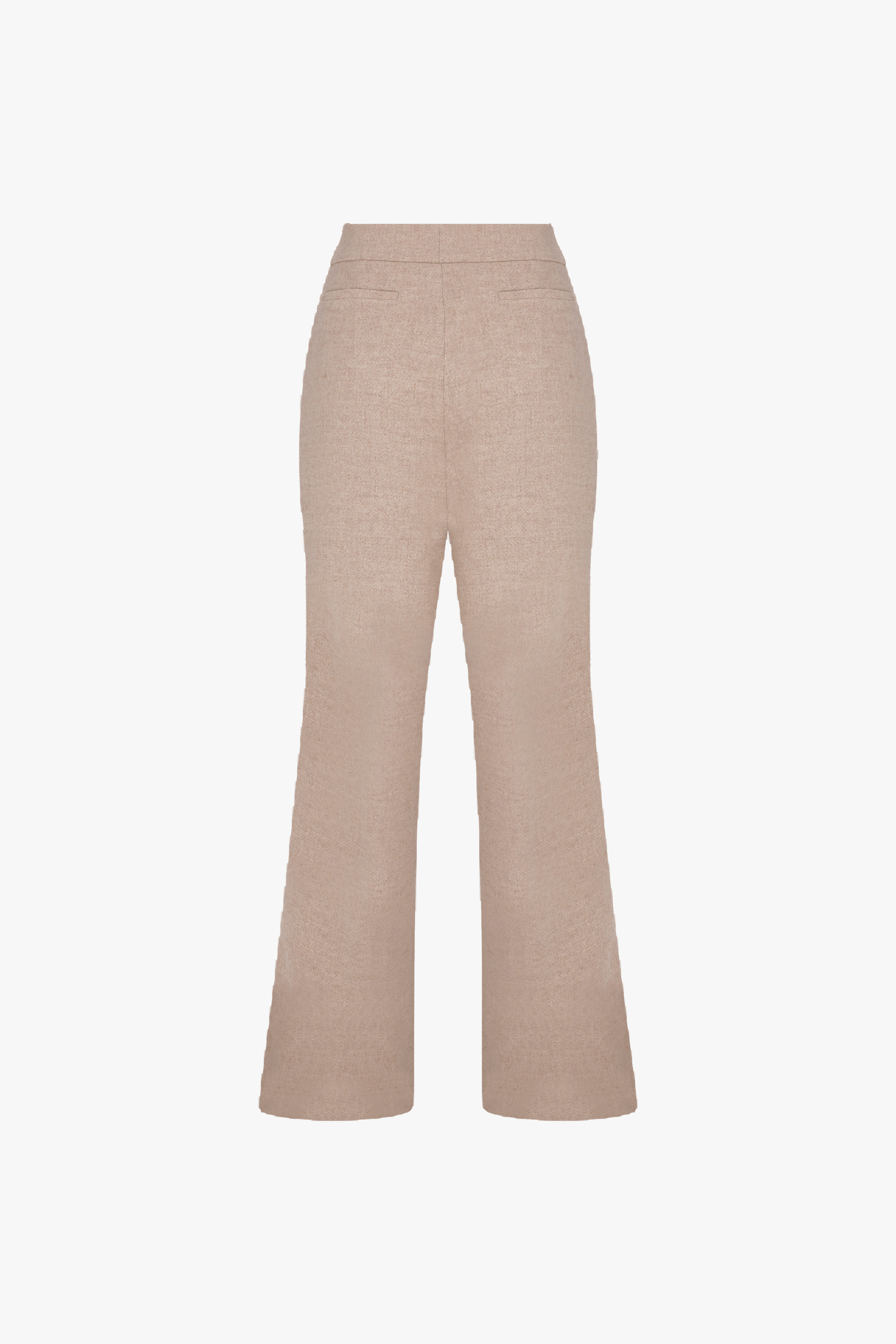 Tina Wool Trousers in Beige in Beige made by Nazli Ceren