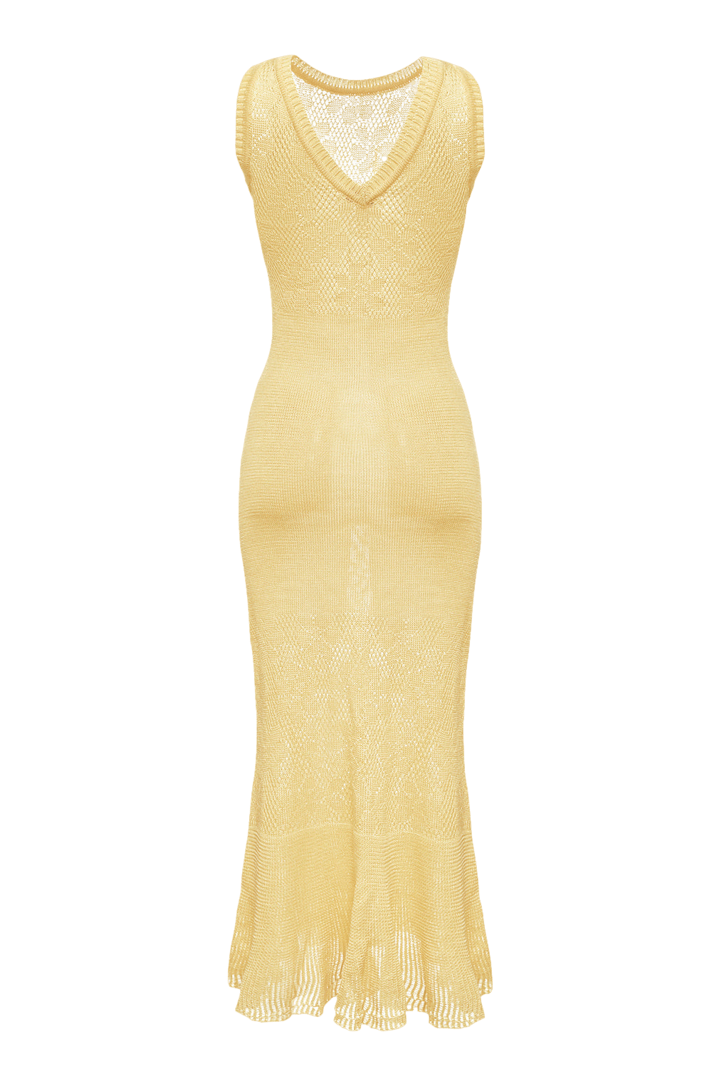 Champagne Rose Knit Dress With Feathers in Orange made by ANDREEVA