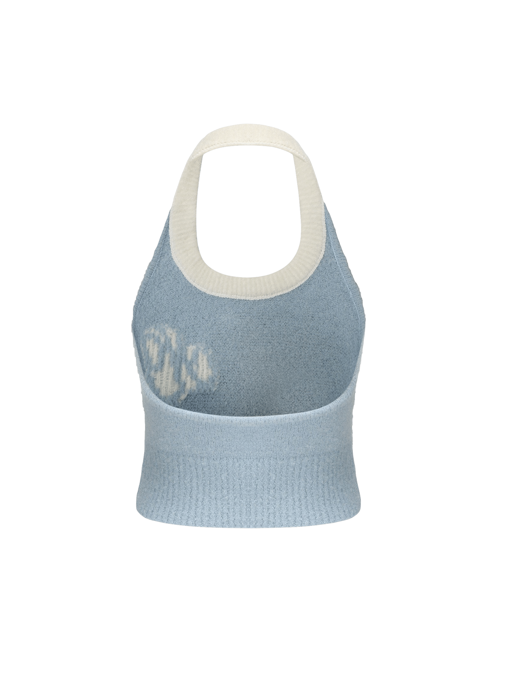 Macie Knit Halter Top (Blue) (Final Sale) in Blue made by Nana Jacqueline