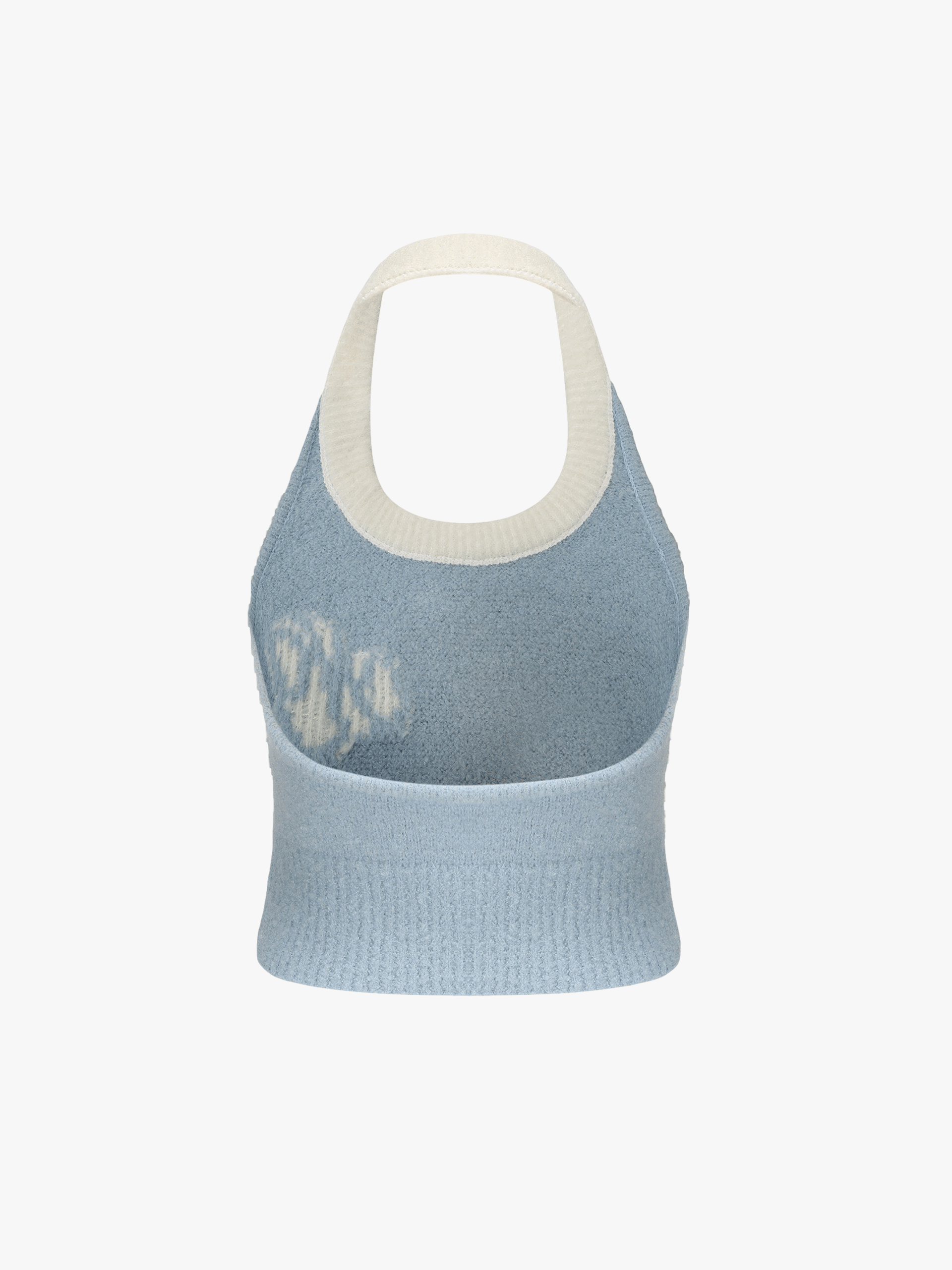 Macie Knit Halter Top (Blue) (Final Sale) in Blue made by Nana Jacqueline