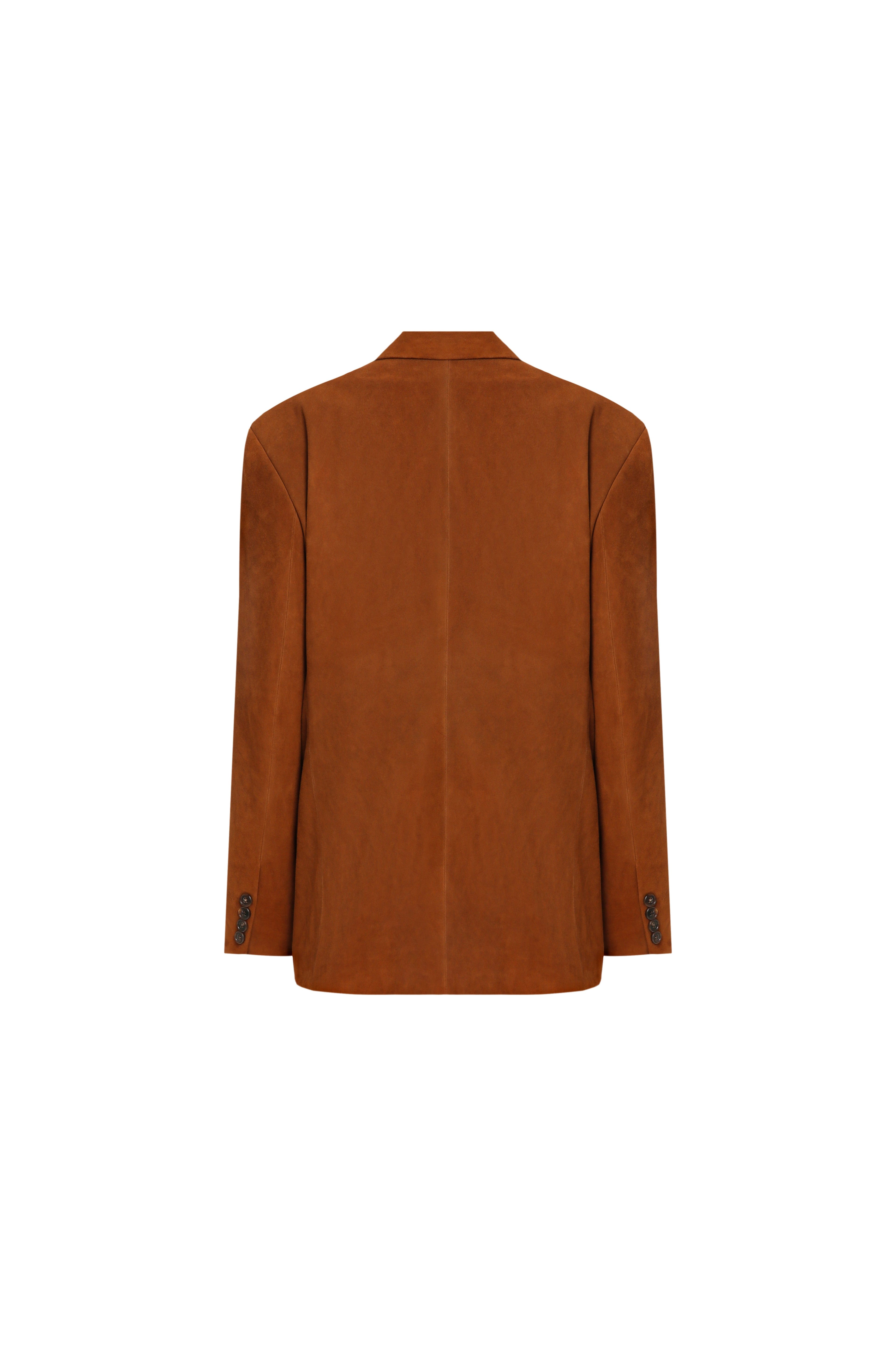 Suede loose fit jacket made by A.M.G