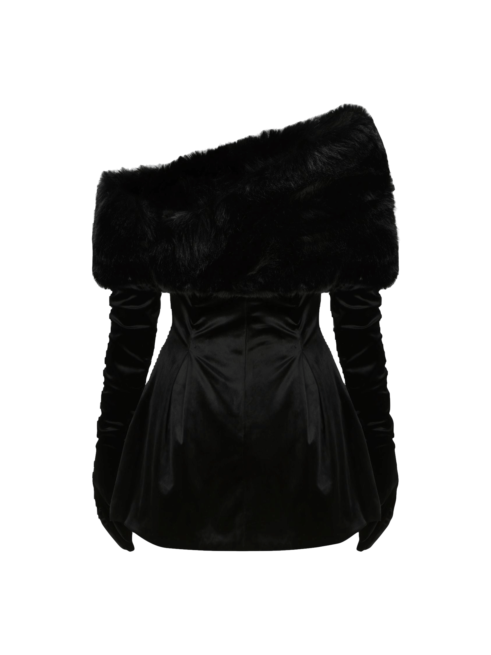 Simone Velvet Dress (Black) in Black made by Nana Jacqueline