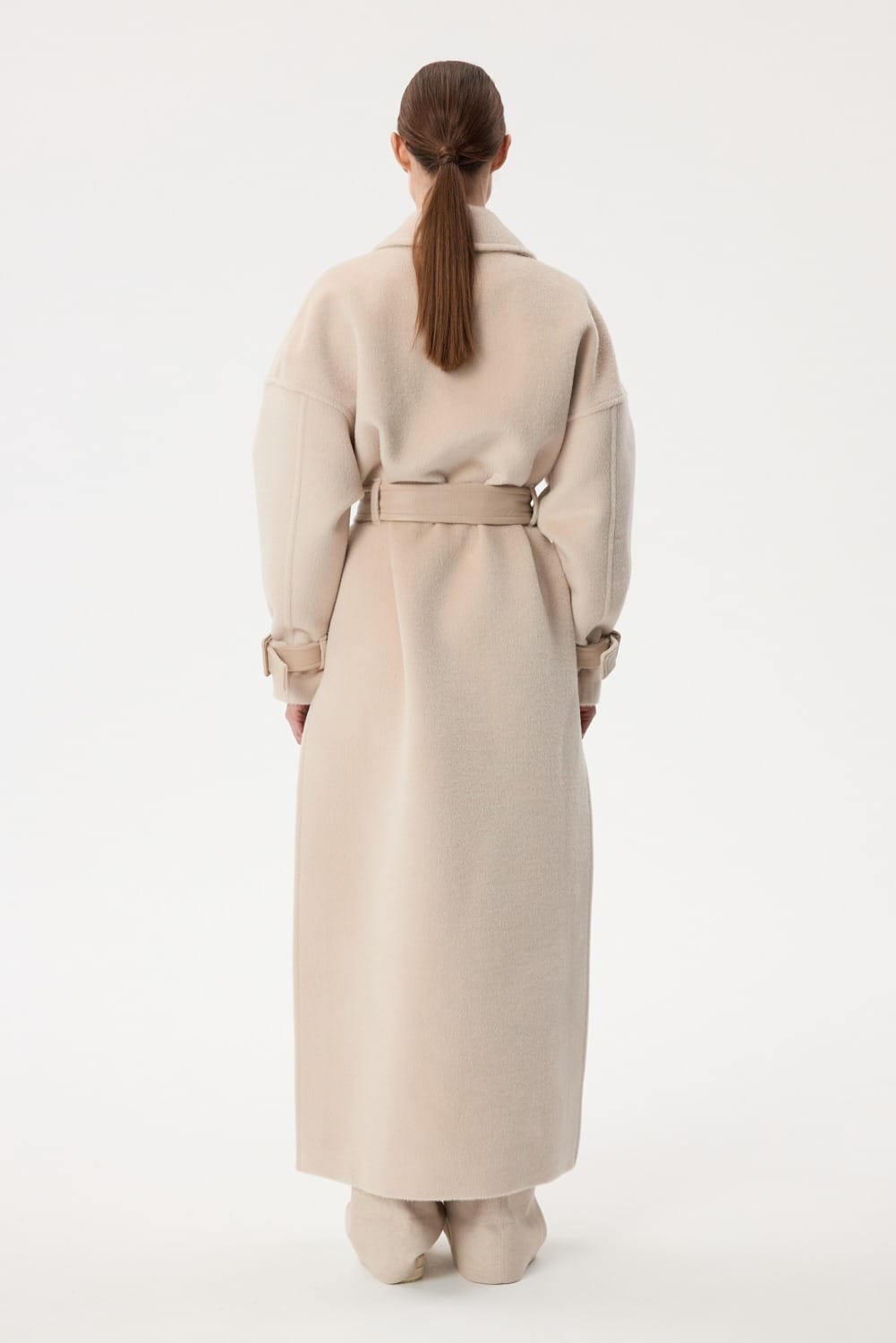 Long Alpaca Coat made by YAVORSKA