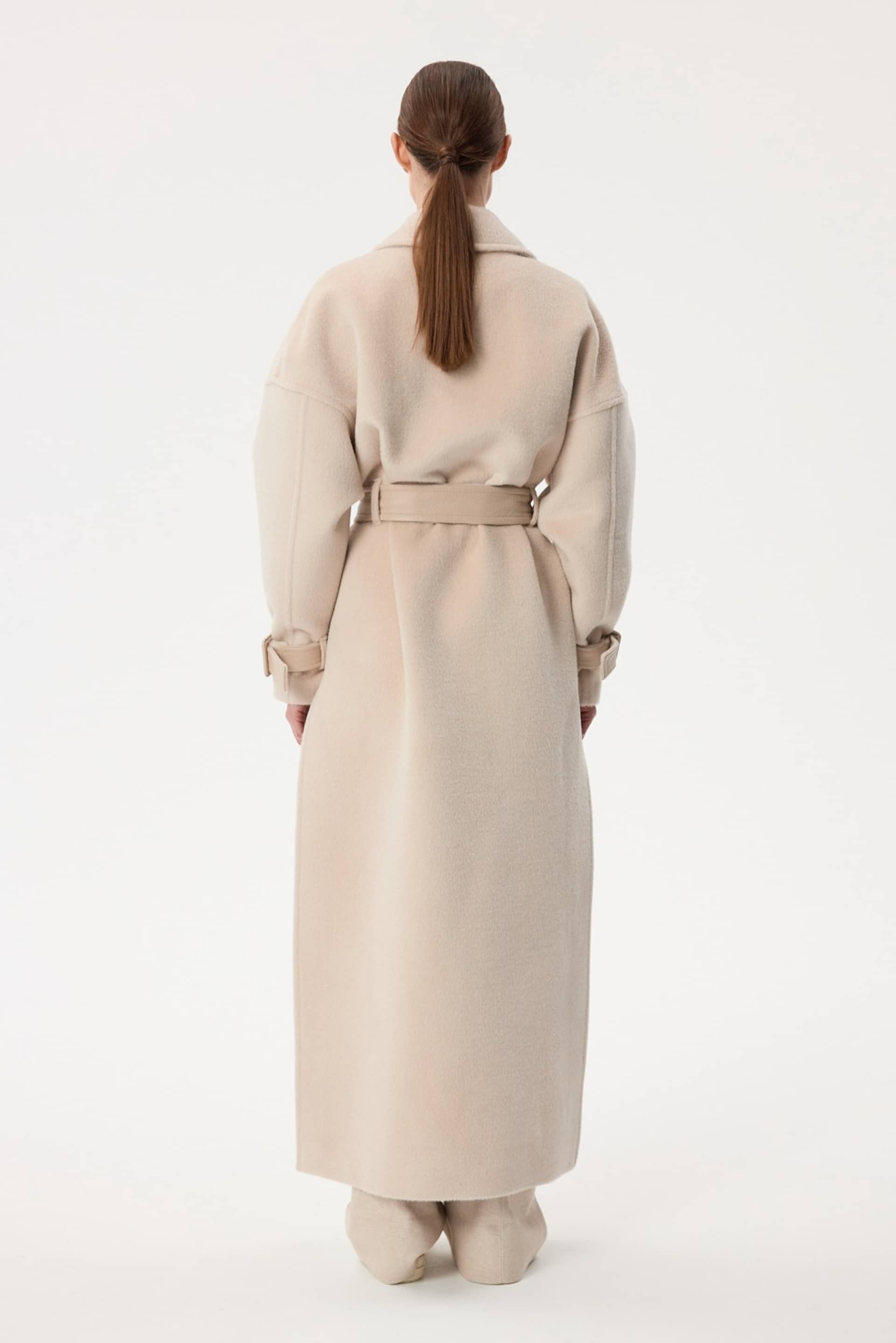 Long Alpaca Coat made by YAVORSKA