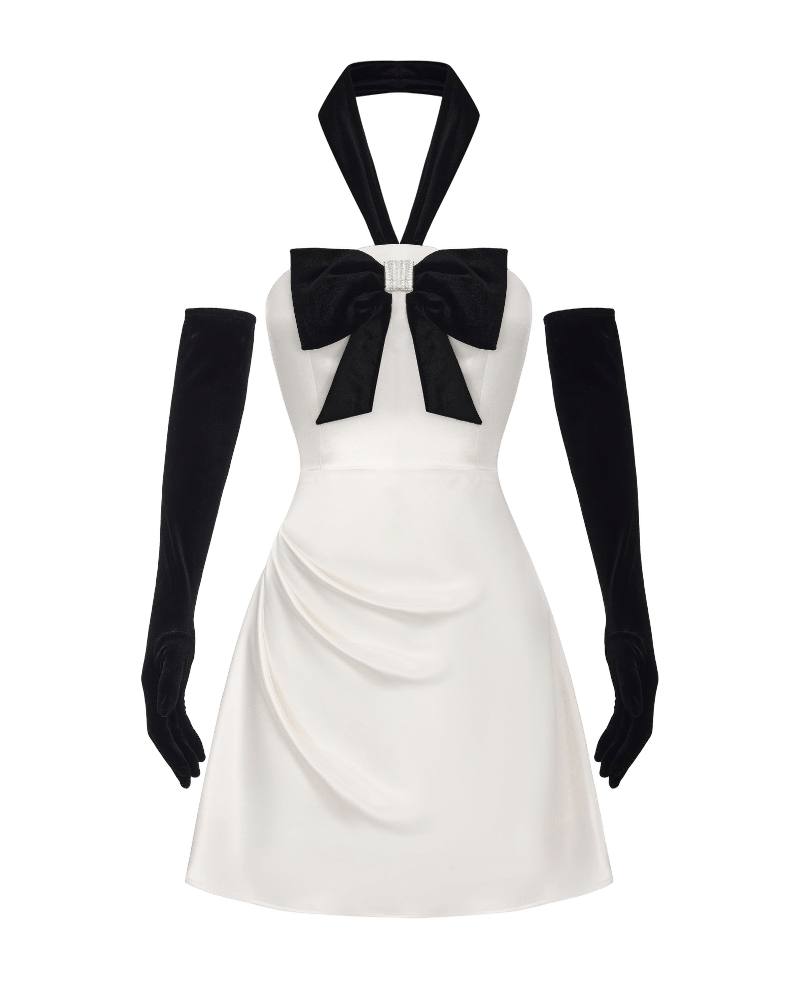 Jenna Halter Velvet Mini Dress made by Nana Jacqueline