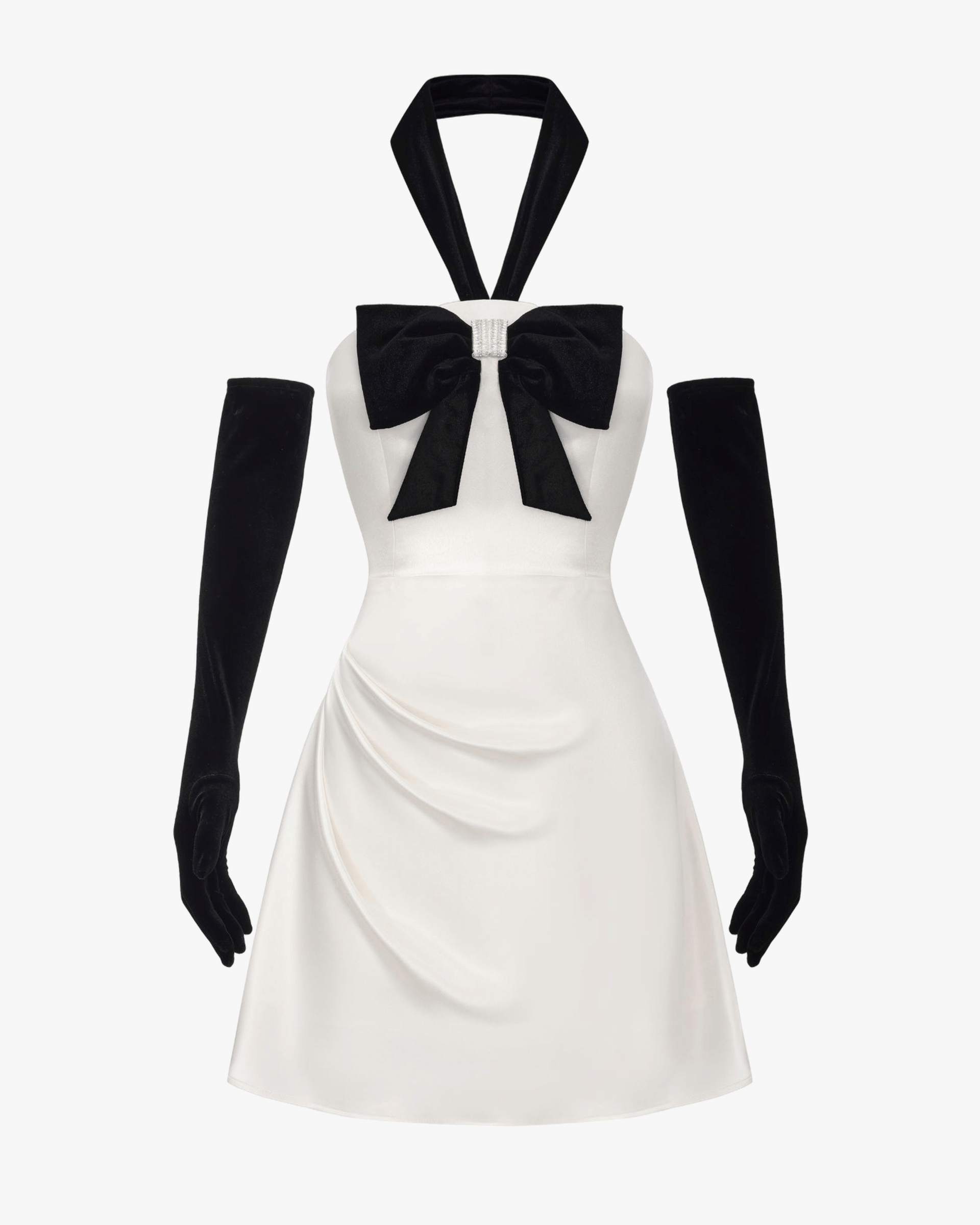 Jenna Halter Velvet Mini Dress made by Nana Jacqueline