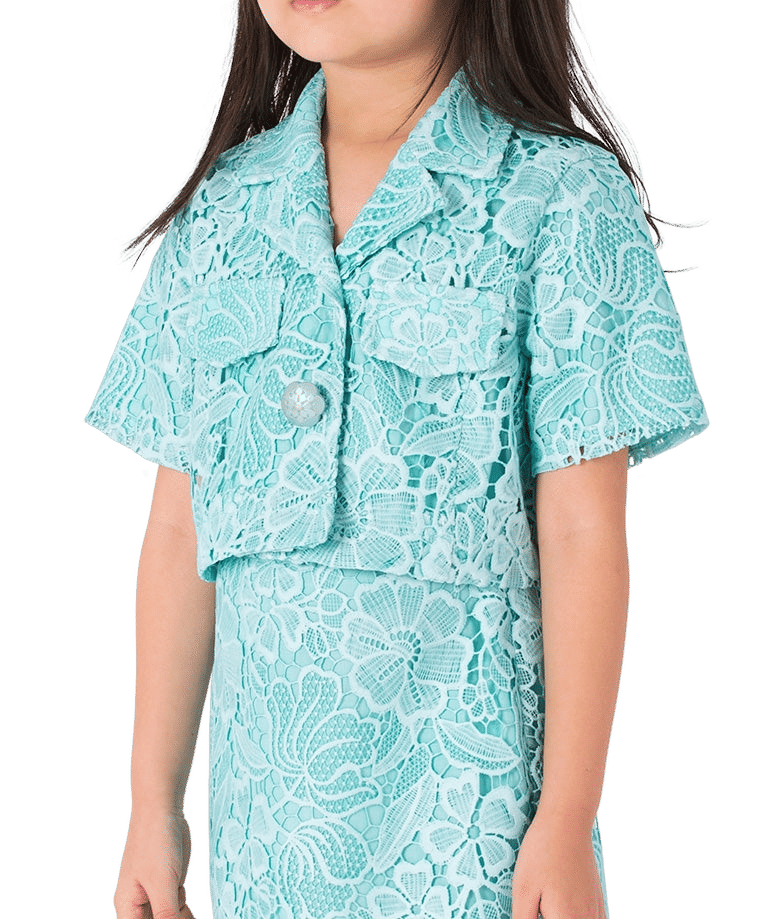 Floral Lace Girls Outfit | 2 Pieces made by Mama Luma