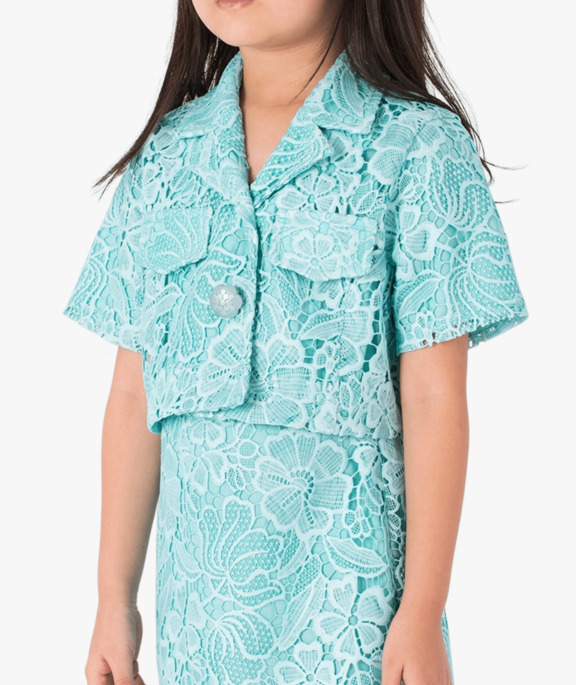 Floral Lace Girls Outfit | 2 Pieces made by Mama Luma