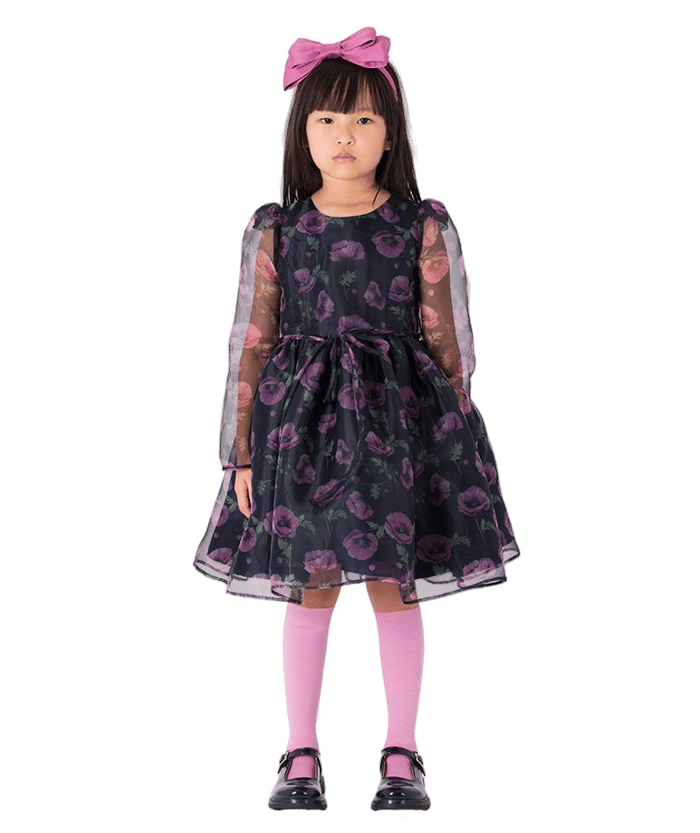 Floral Organza Girls Dress made by Mama Luma