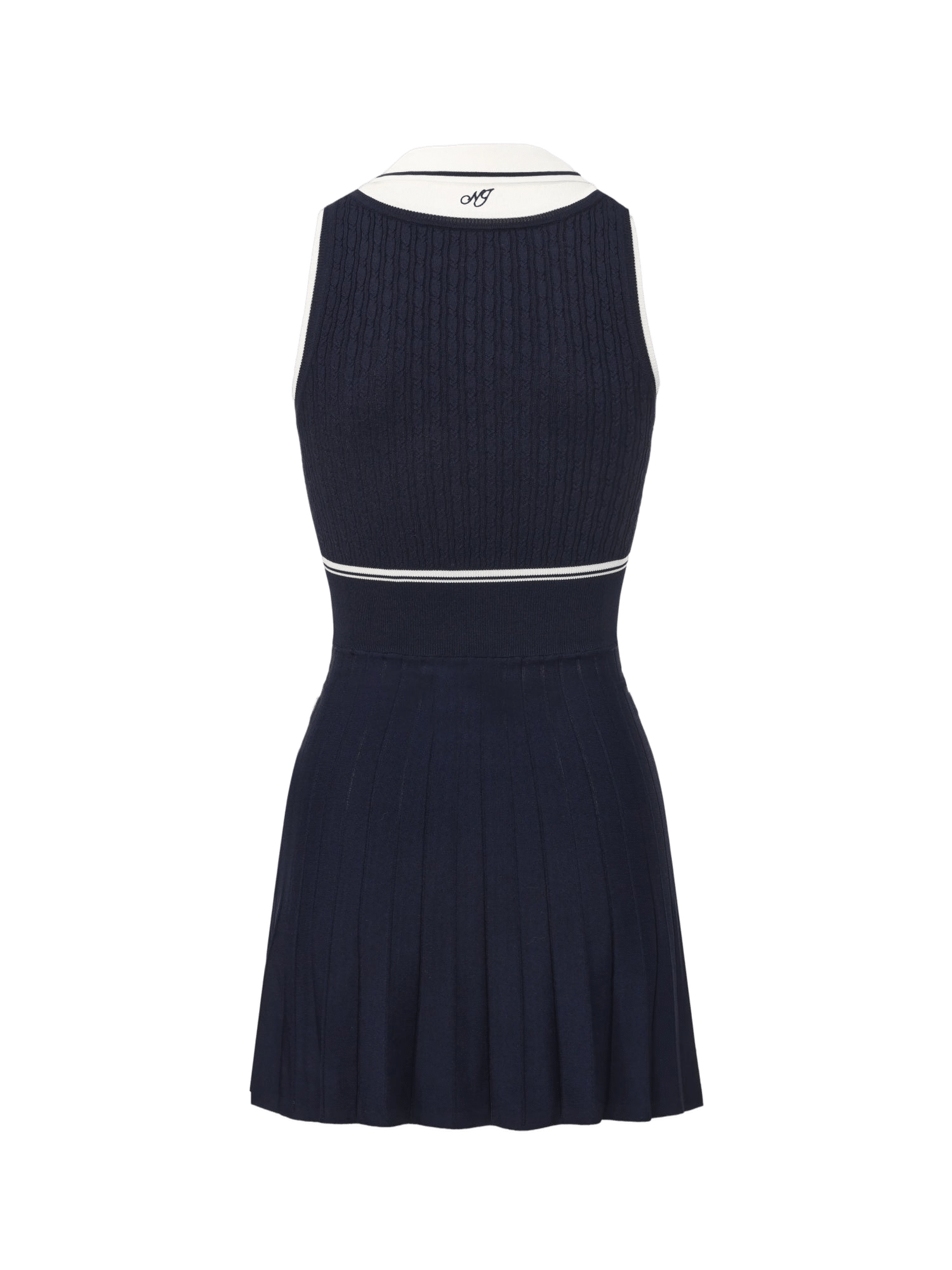 Ivy Colorblock Navy Knit Mini Dress made by Nana Jacqueline