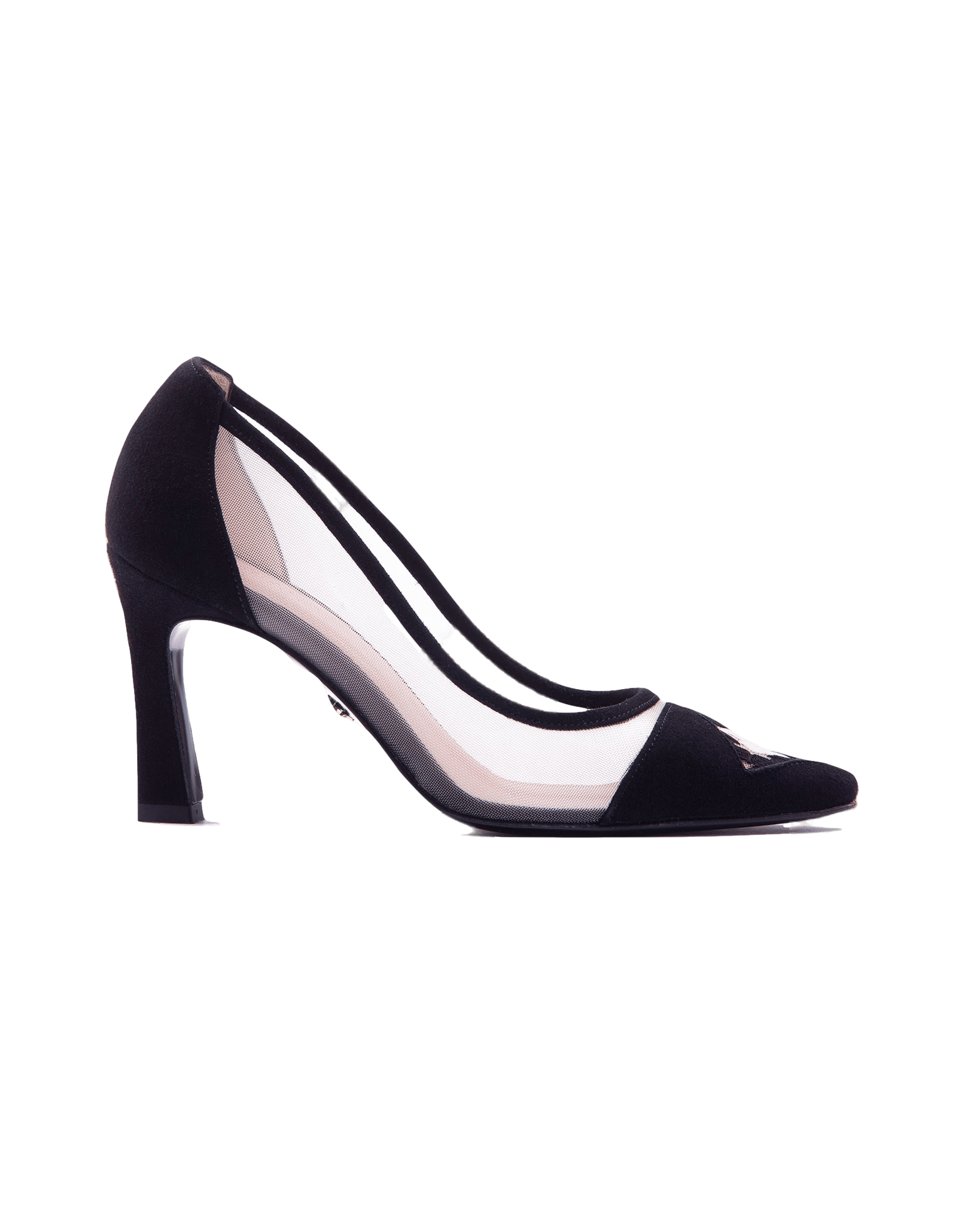 Fiorellini Pump Mesh 85 Black in Black made by ATANA