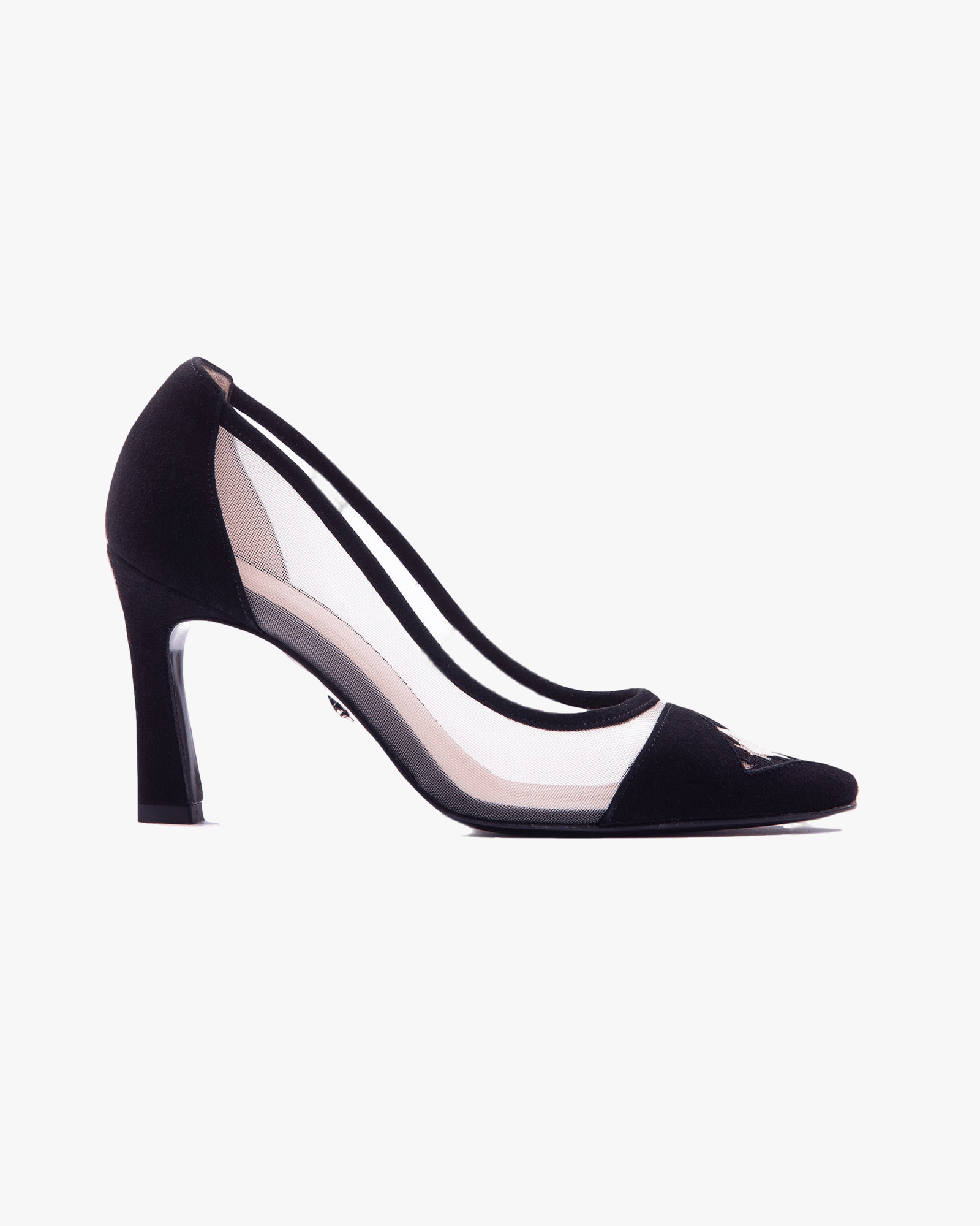Fiorellini Pump Mesh 85 Black in Black made by ATANA