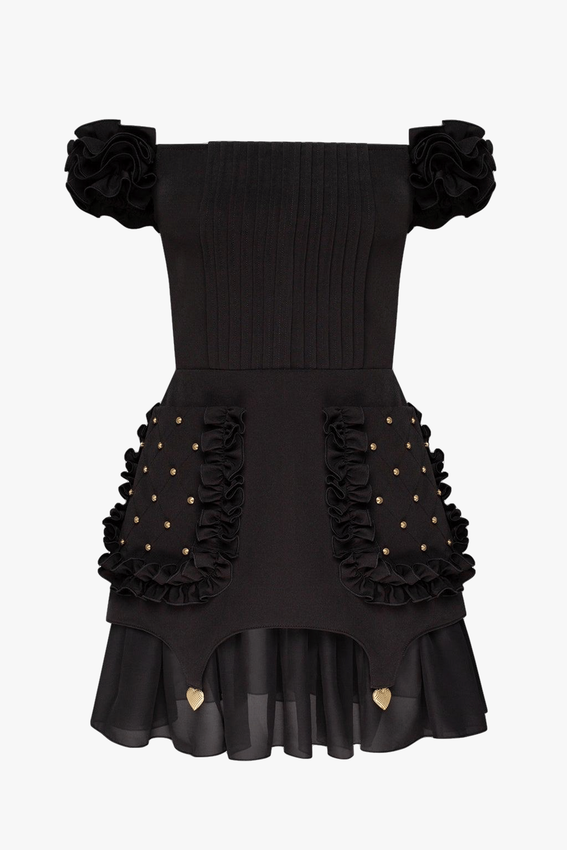 Black Ruffled Dress made by Guranda