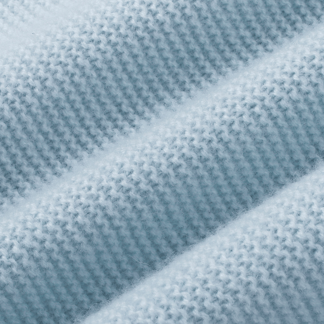 Merino V-Neck Knit Vest | Cloud Blue made by CozyU