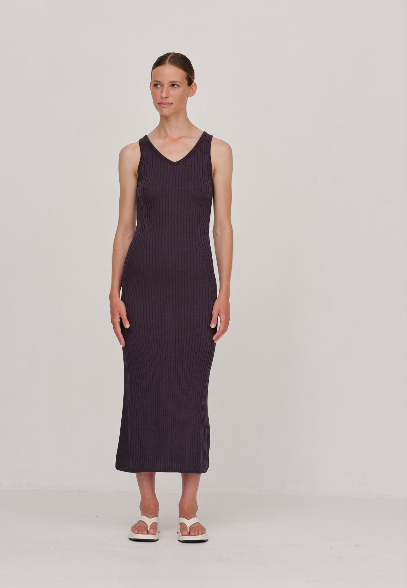Sugar Knit dress - Ebony made by HERSKIND