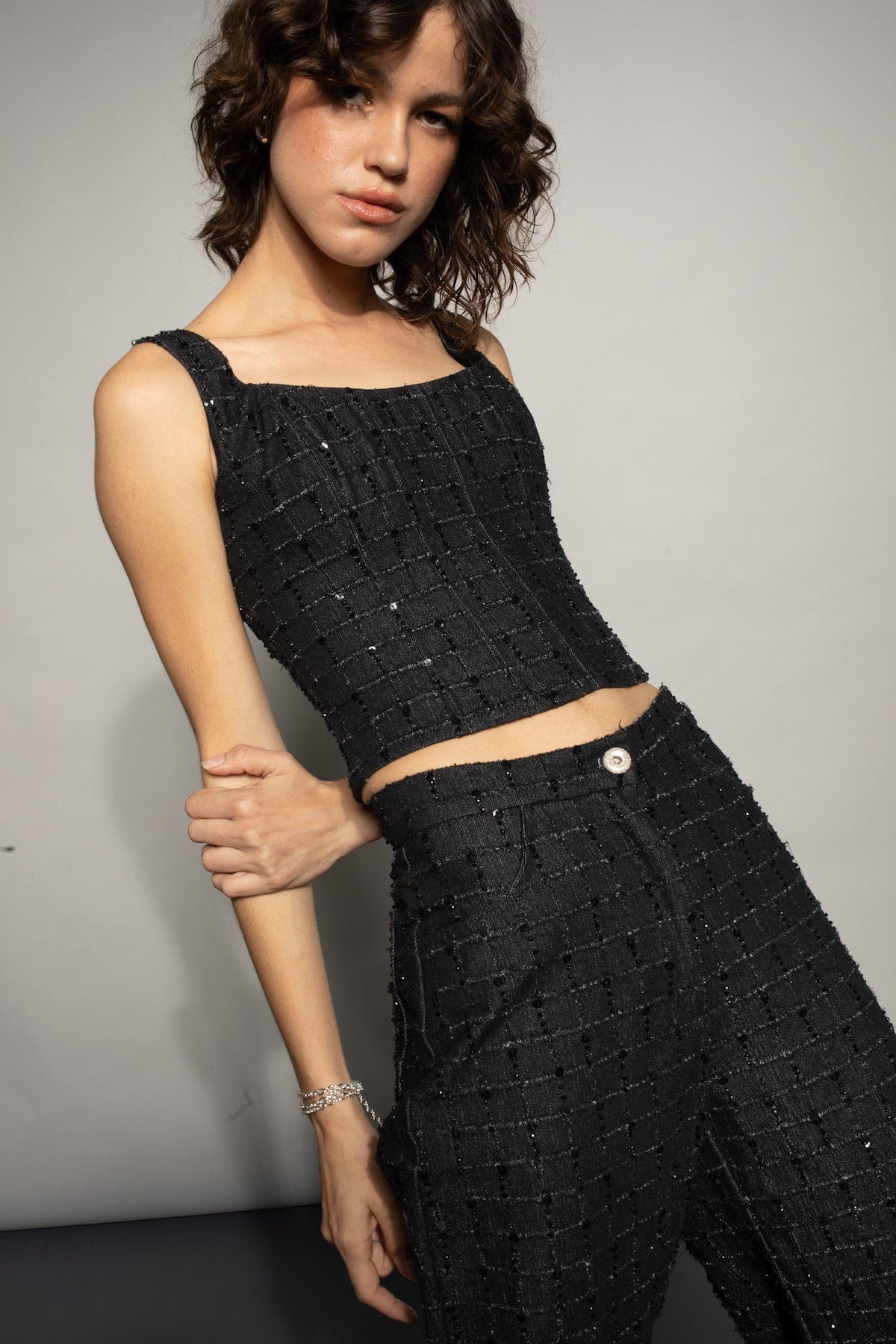 Sloane Corset Top - Handembroidered made by Francesca Miranda