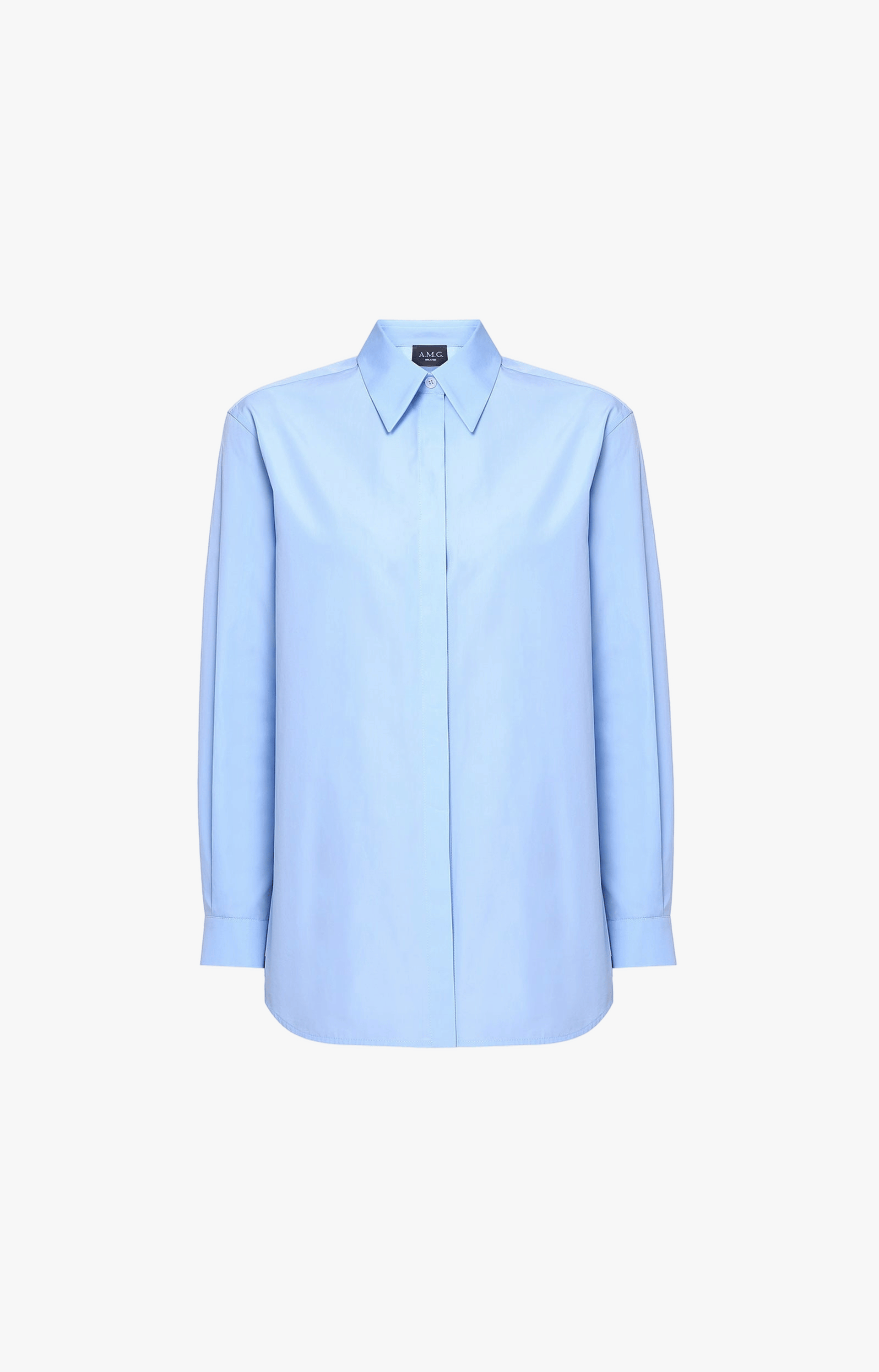 Blue Cotton Shirt made by A.M.G