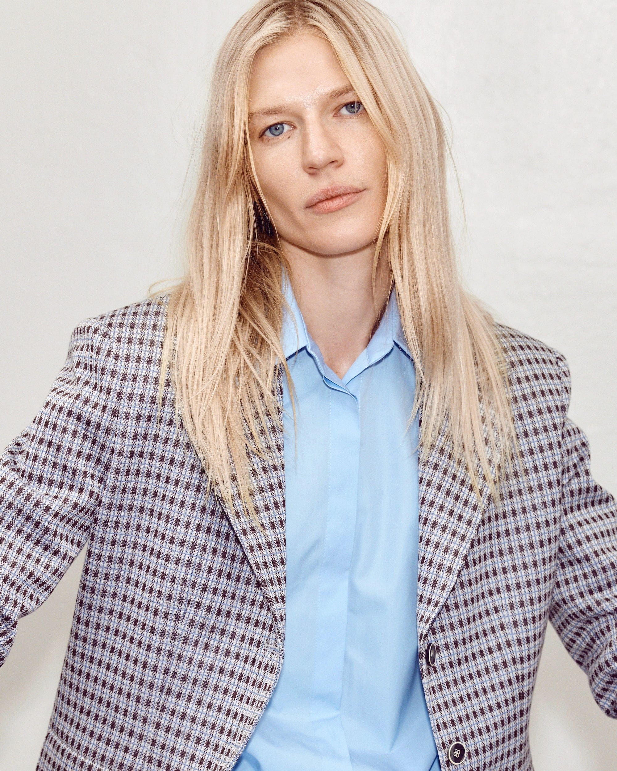 Blue Cotton Shirt made by A.M.G