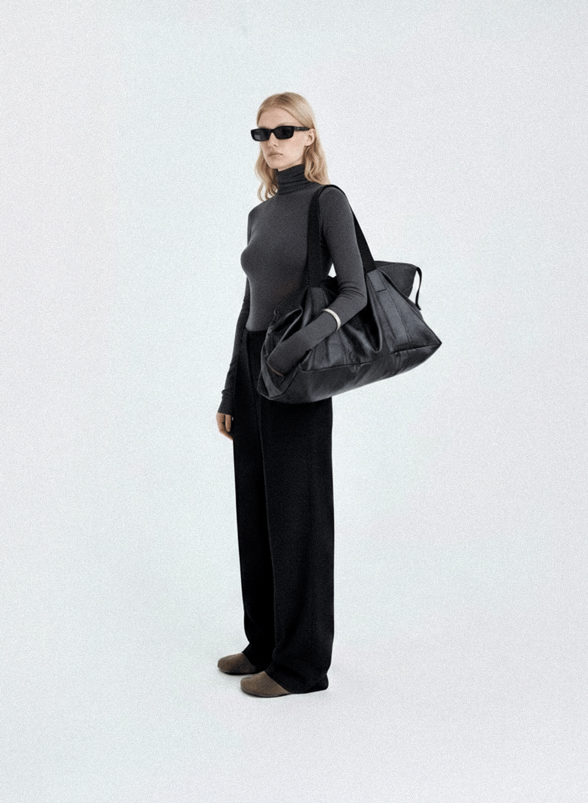 COATED COTTON MEDIUM TOTE BAG made by YIBRI