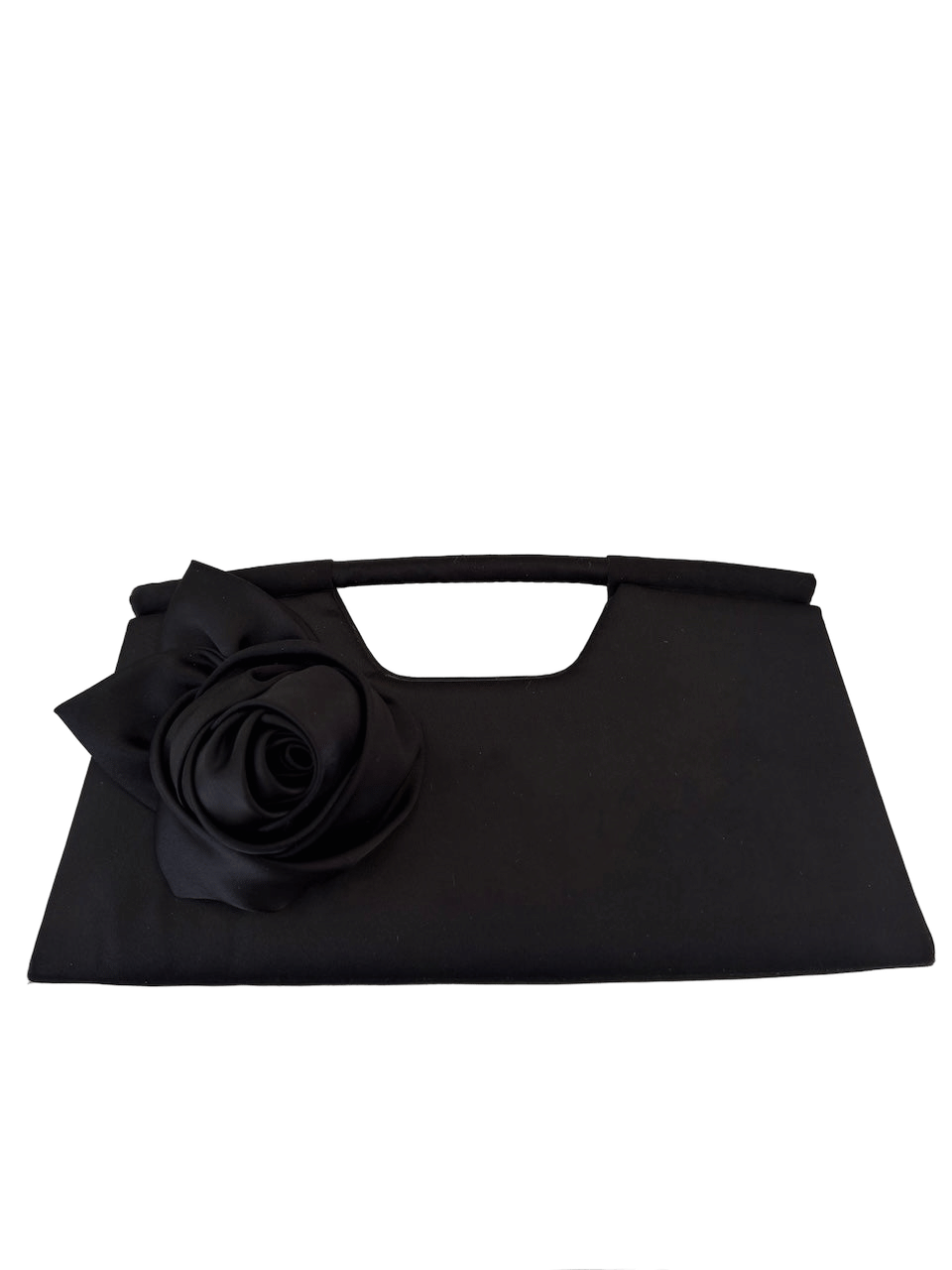 Black Satin Evening Bag made by Zepplin The Label