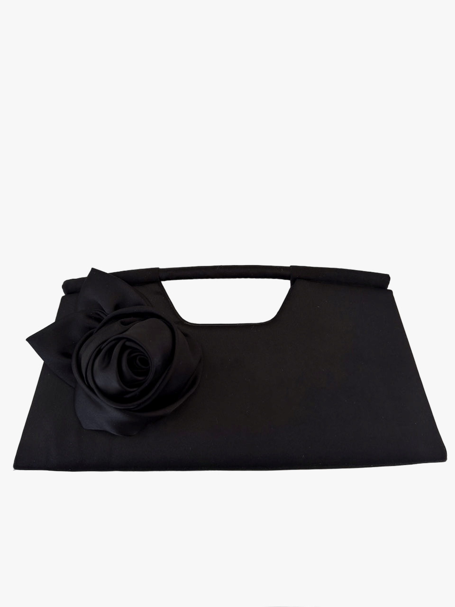 Black Satin Evening Bag made by Zepplin The Label