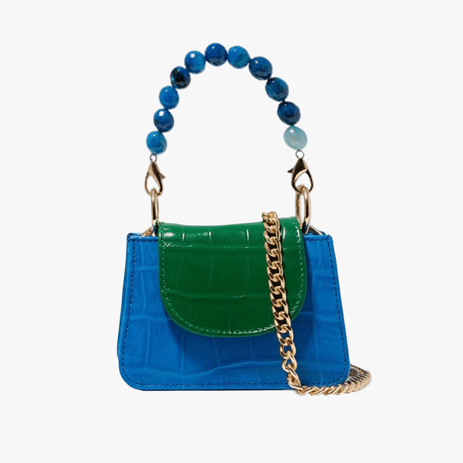 Horra - Blue X Green - Mini bag made by ALIEL