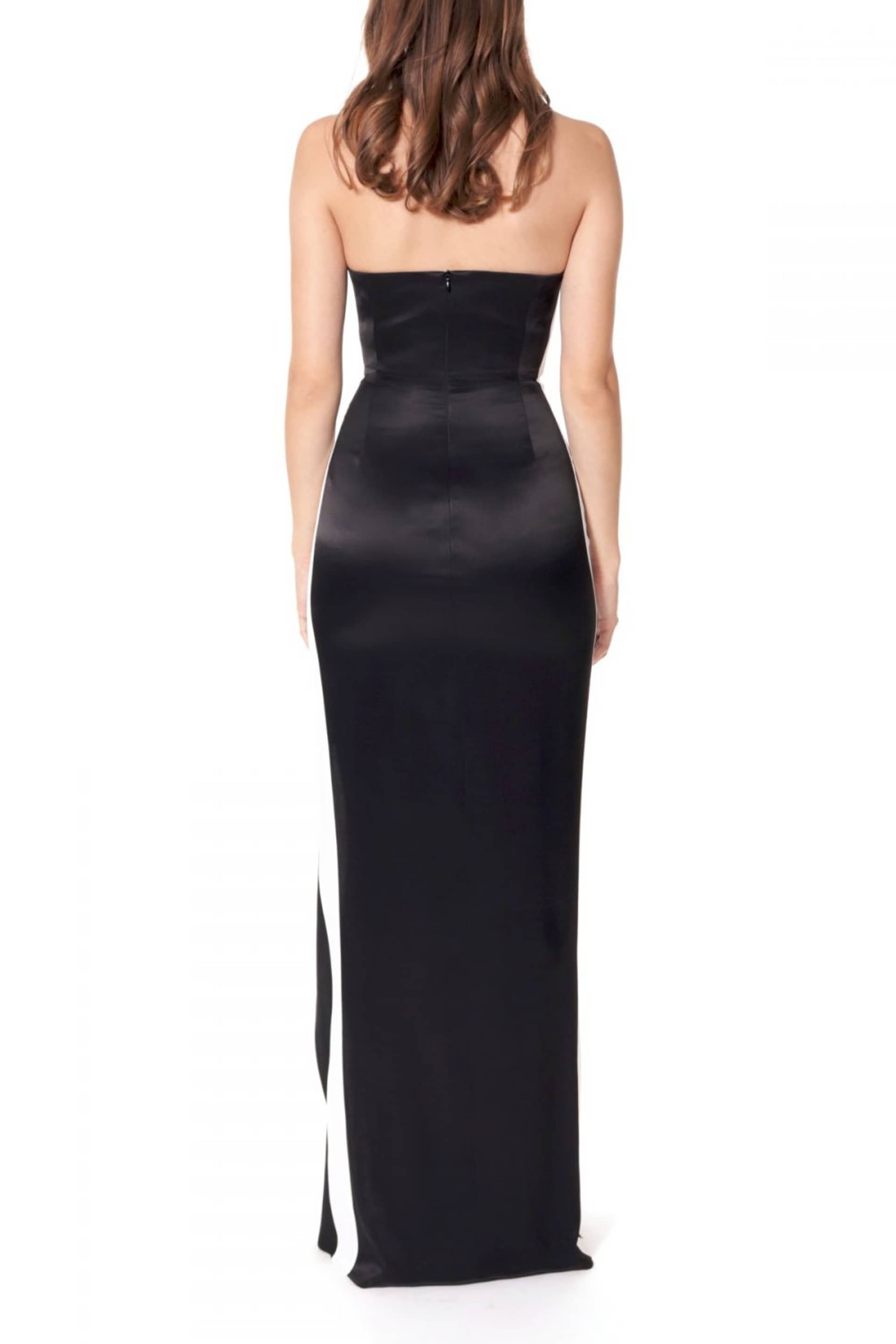 Dress Greta Outer Space in Black made by HALEWSKI