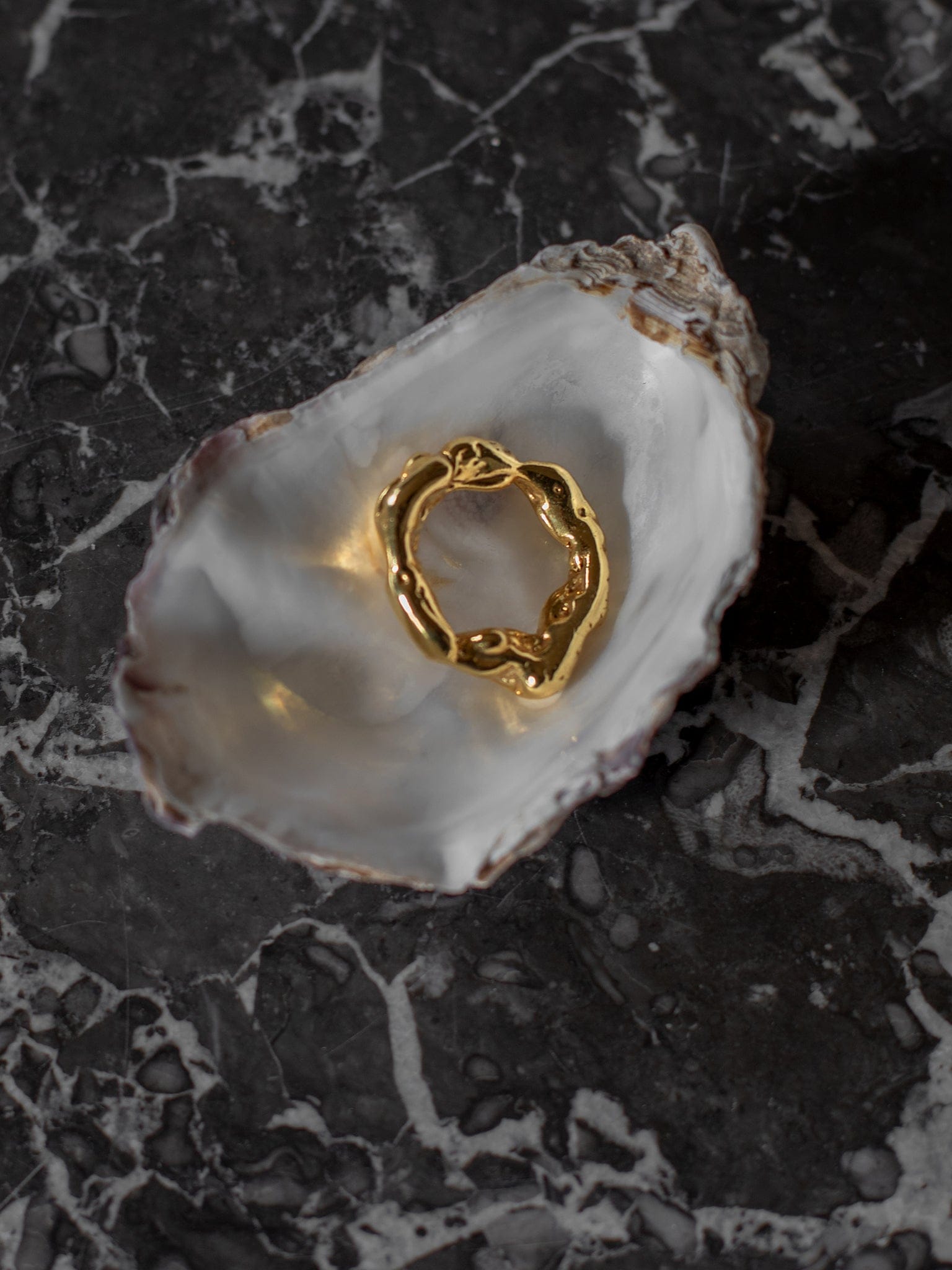 Talisman Flow Ring Gold in Gold made by Eva Remenyi