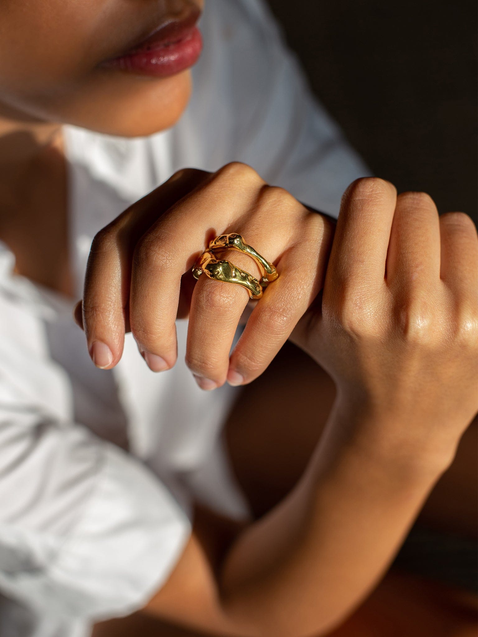 Talisman Flow Ring Gold in Gold made by Eva Remenyi