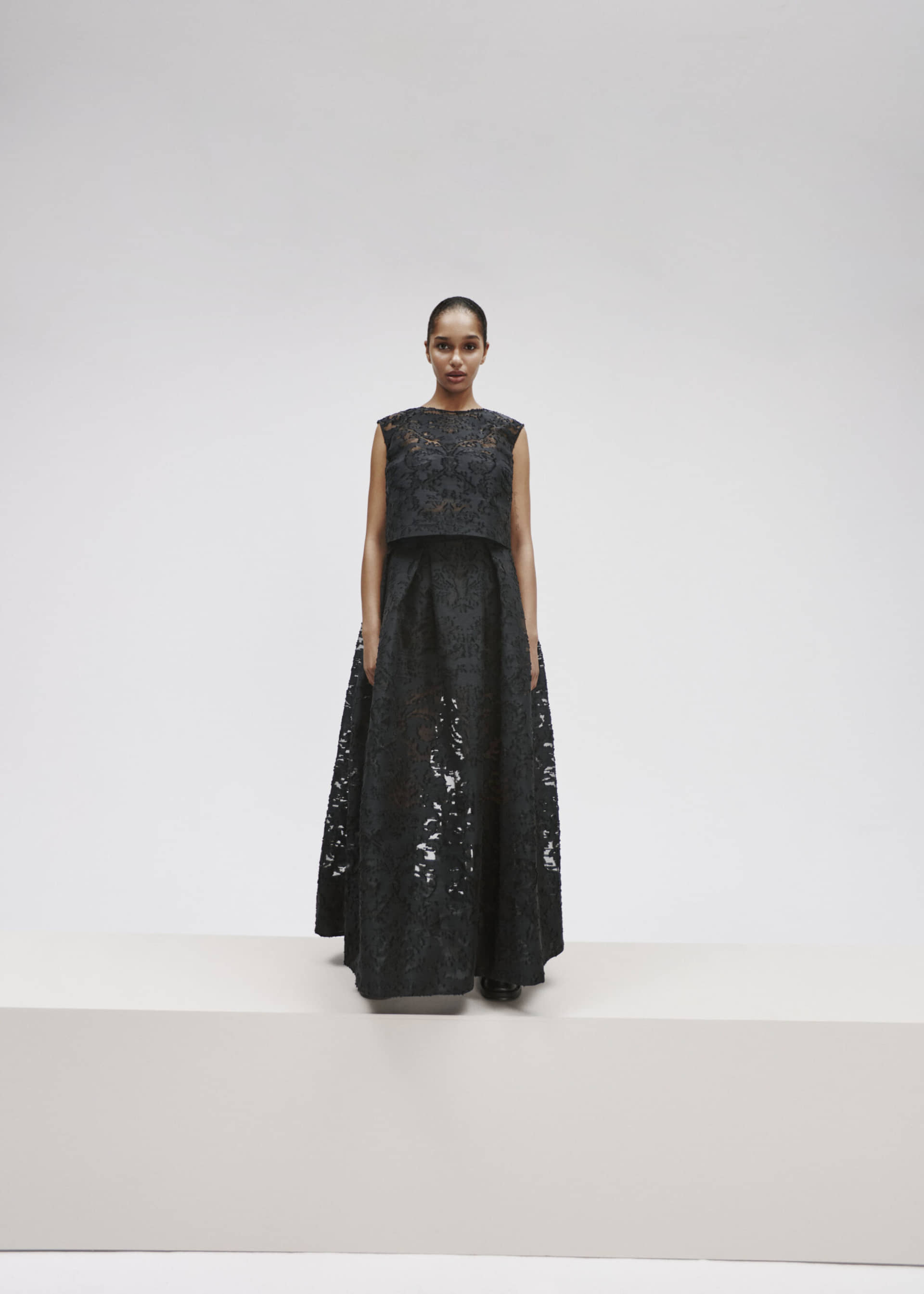 Long Flared Skirt made by YAVORSKA