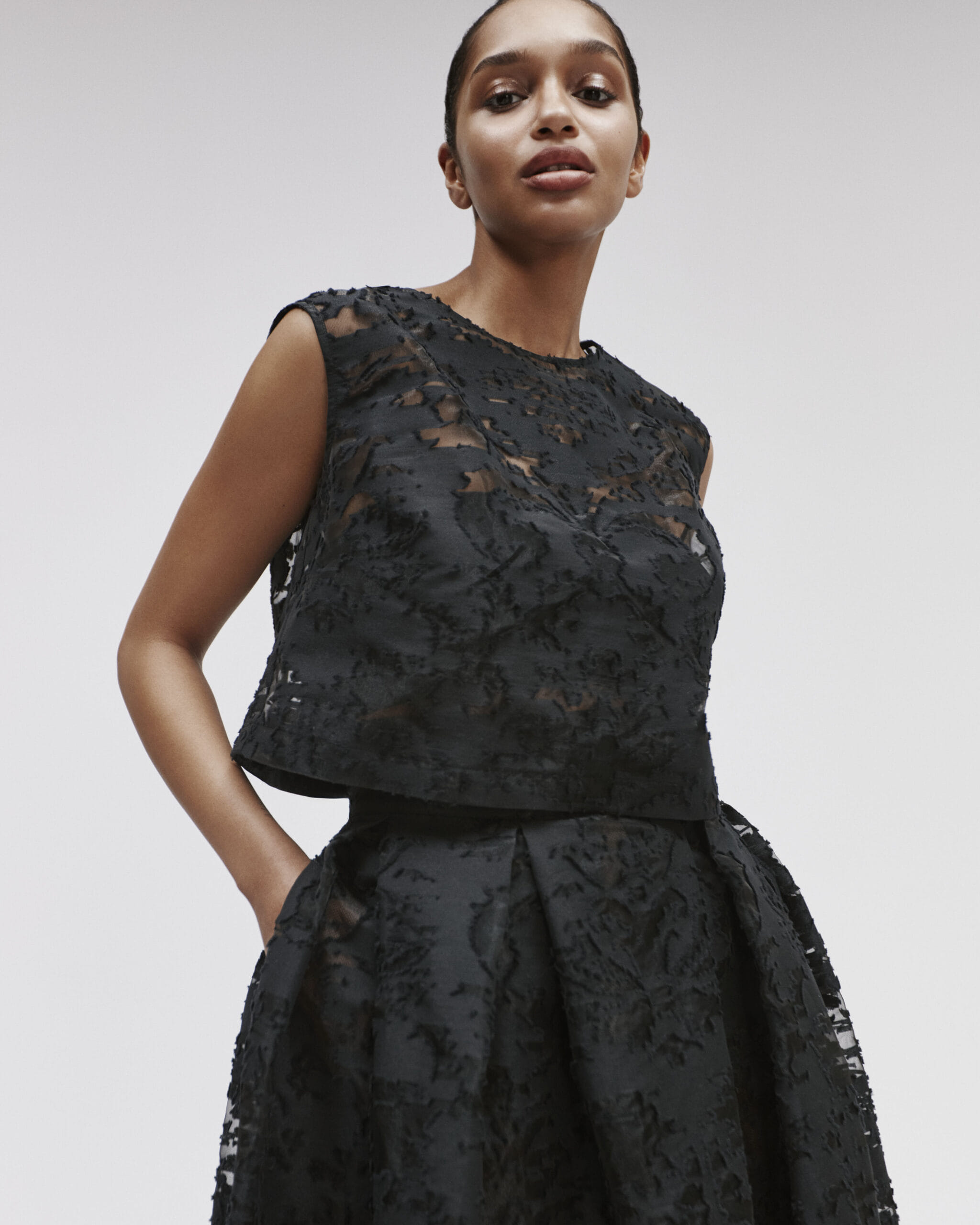 Long Flared Skirt made by YAVORSKA