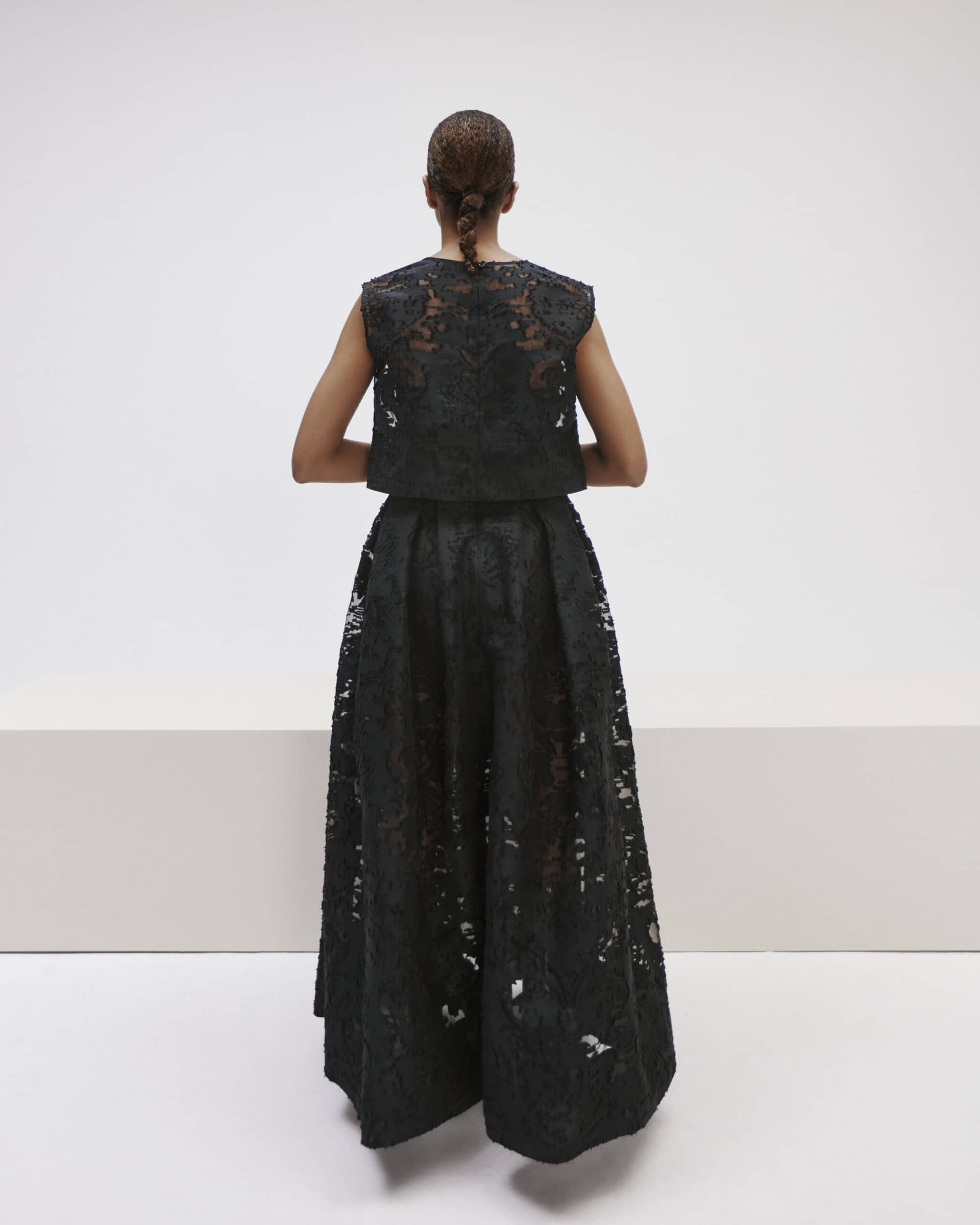 Long Flared Skirt made by YAVORSKA