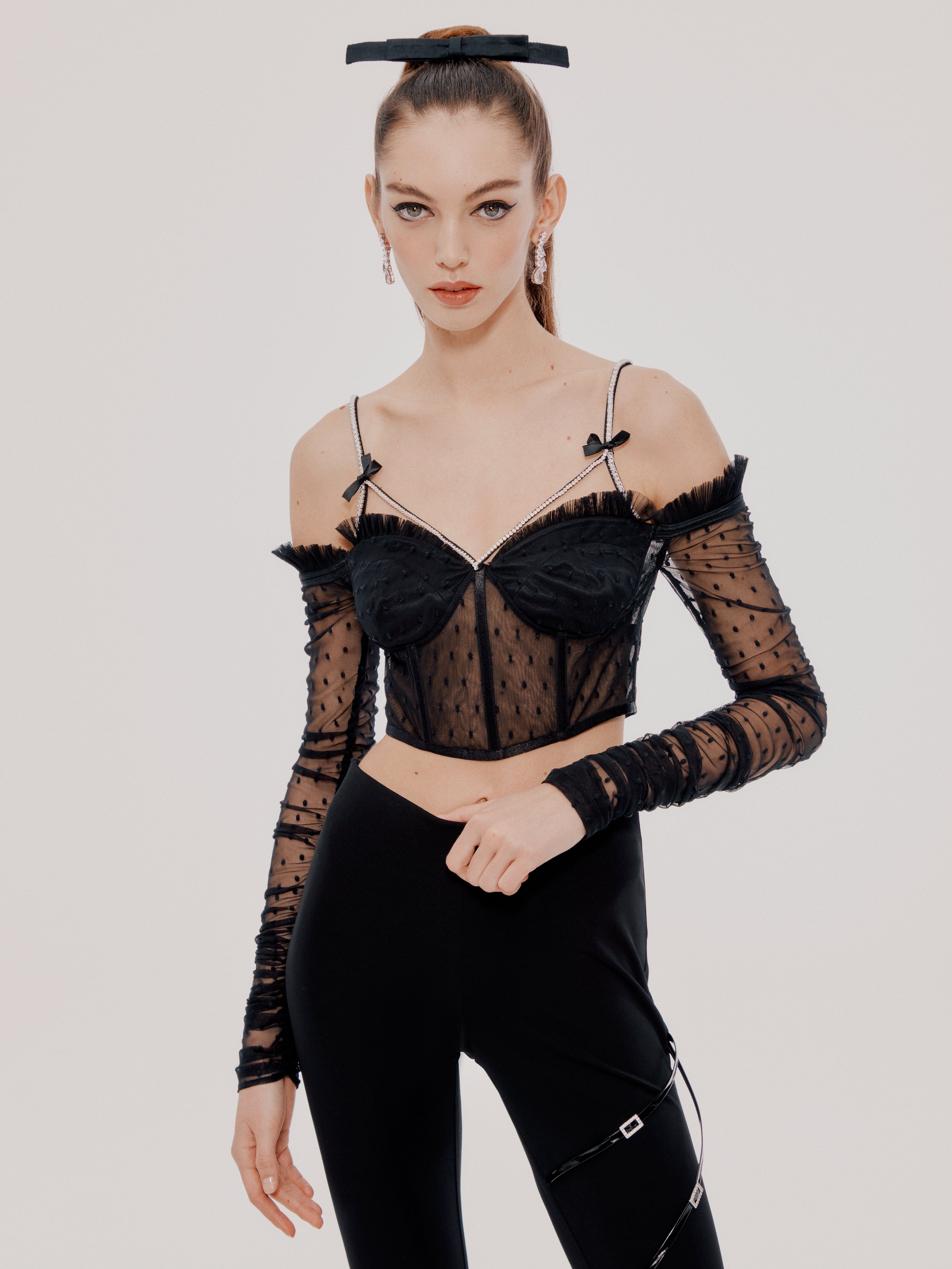 Black Ariana Top (Final Sale) in Black made by Nana Jacqueline