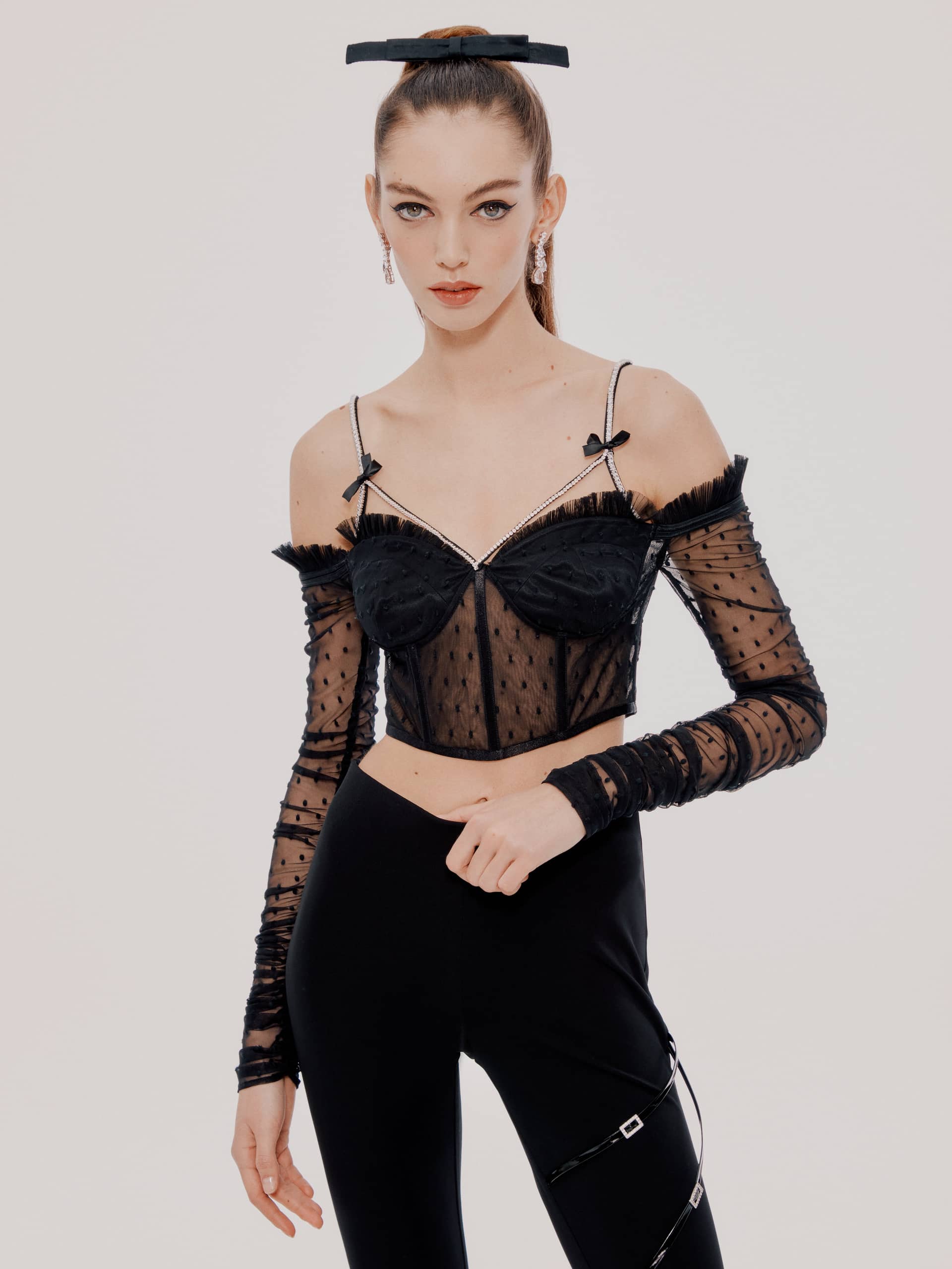 Black Ariana Top (Final Sale) in Black made by Nana Jacqueline