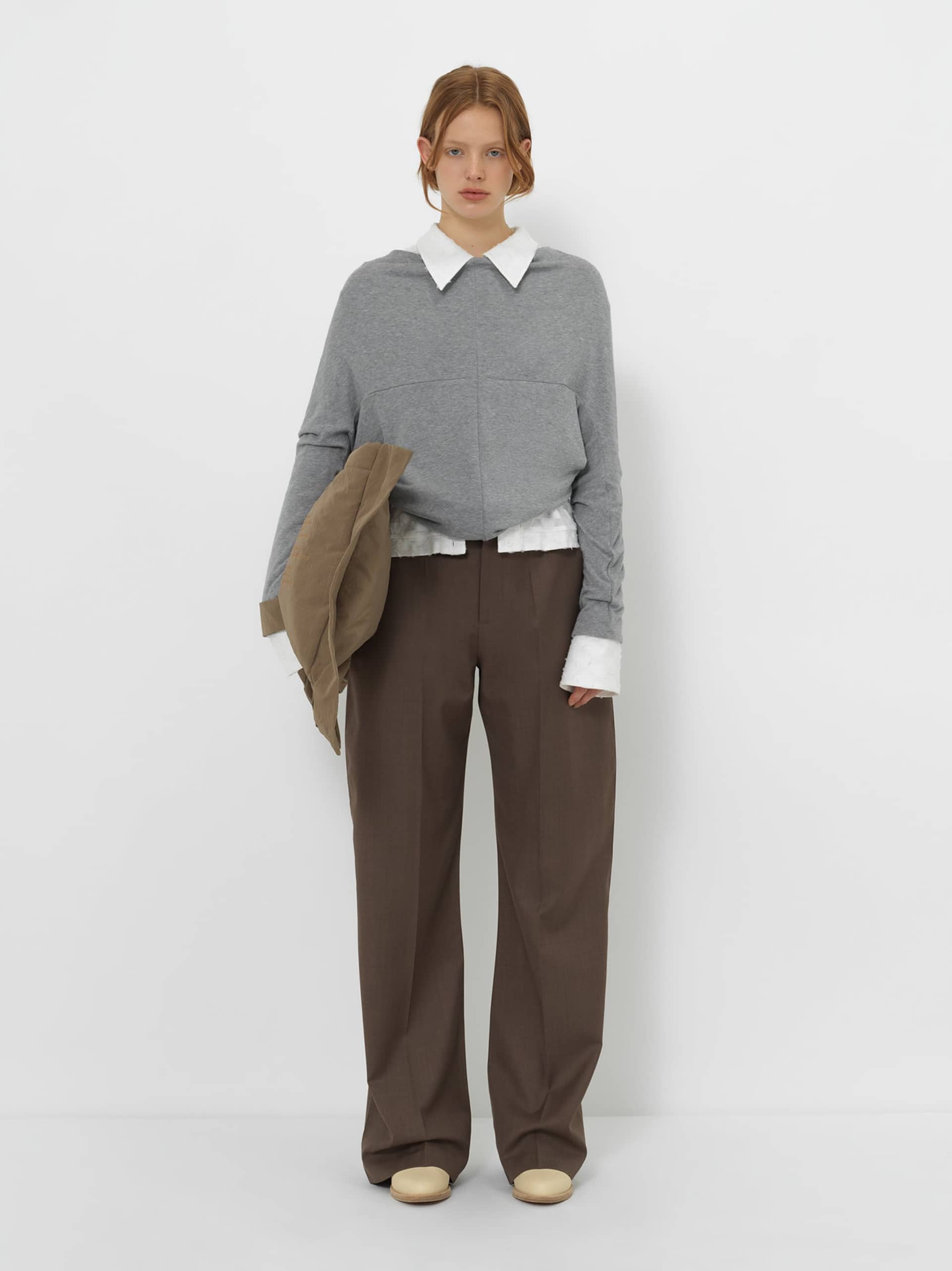 REVERSIBLE CROPPED CARDIGAN made by YIBRI