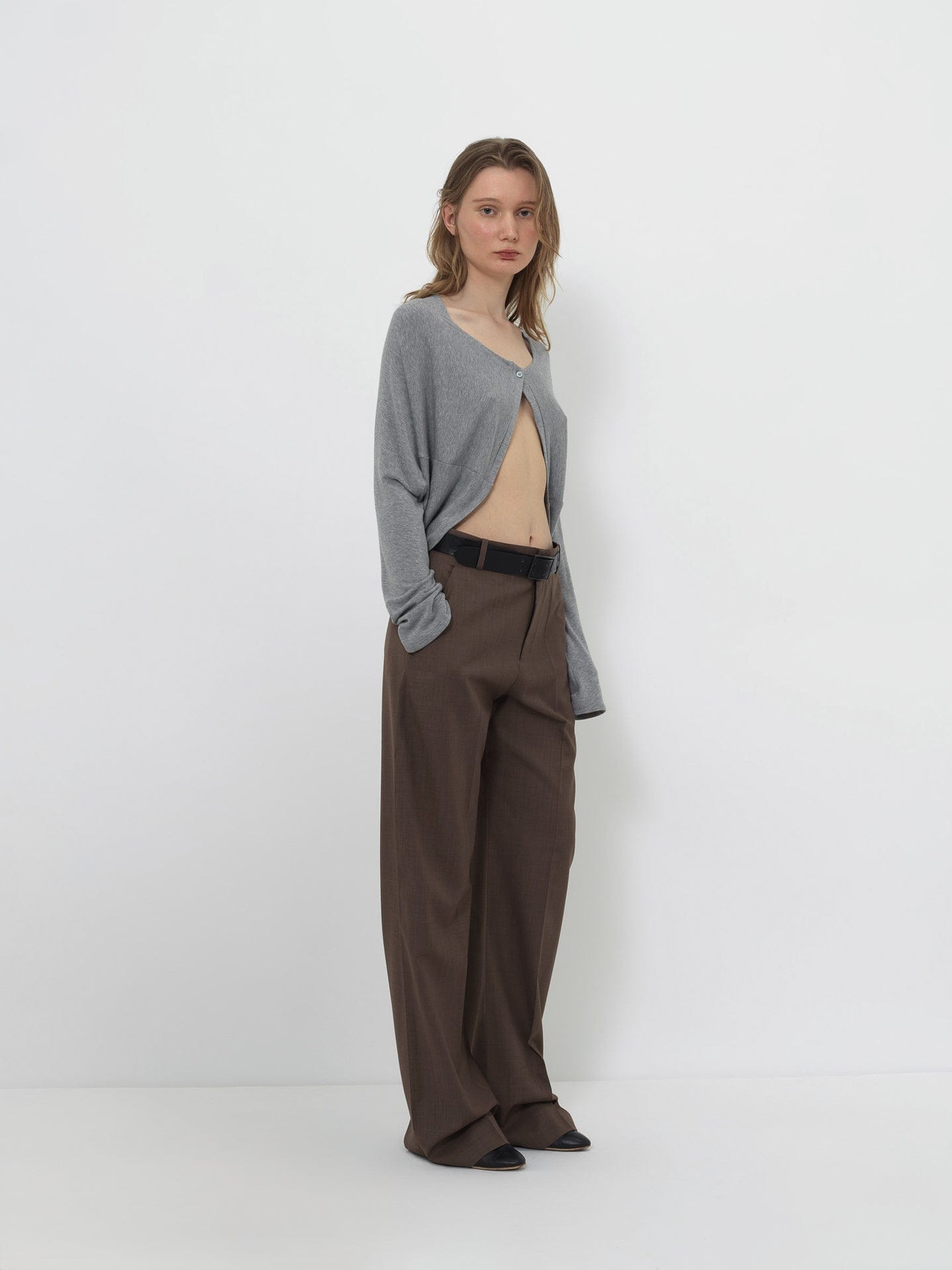 REVERSIBLE CROPPED CARDIGAN made by YIBRI