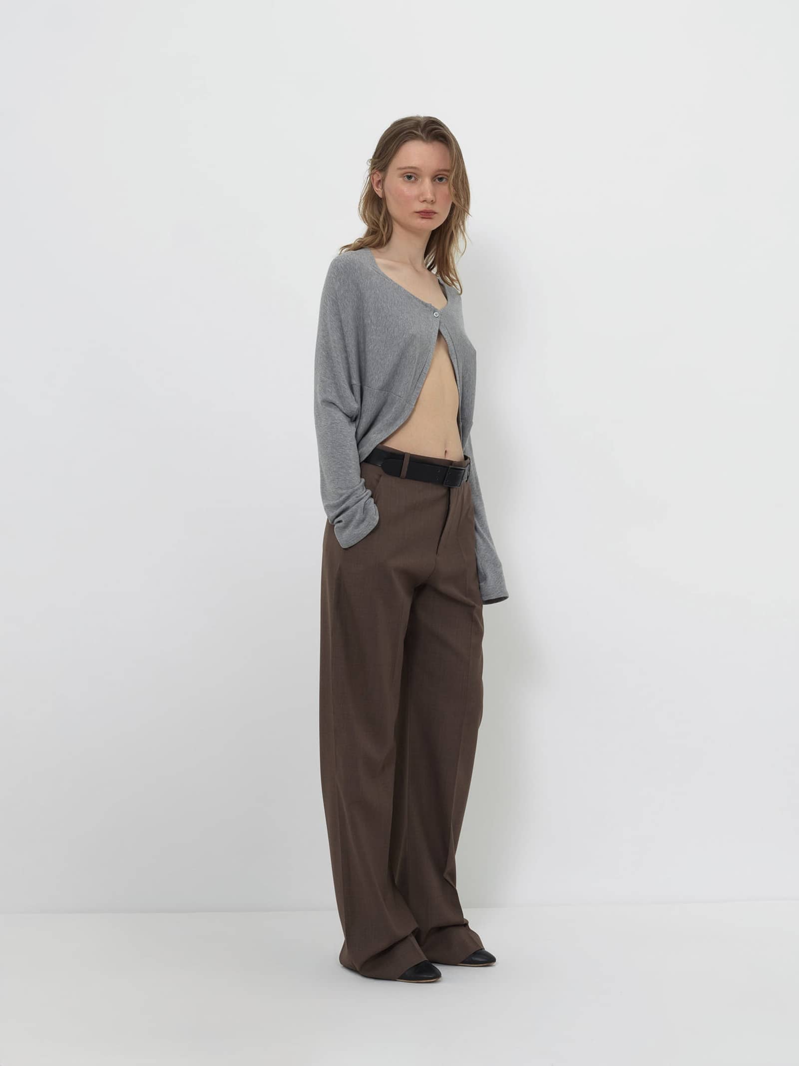 REVERSIBLE CROPPED CARDIGAN made by YIBRI