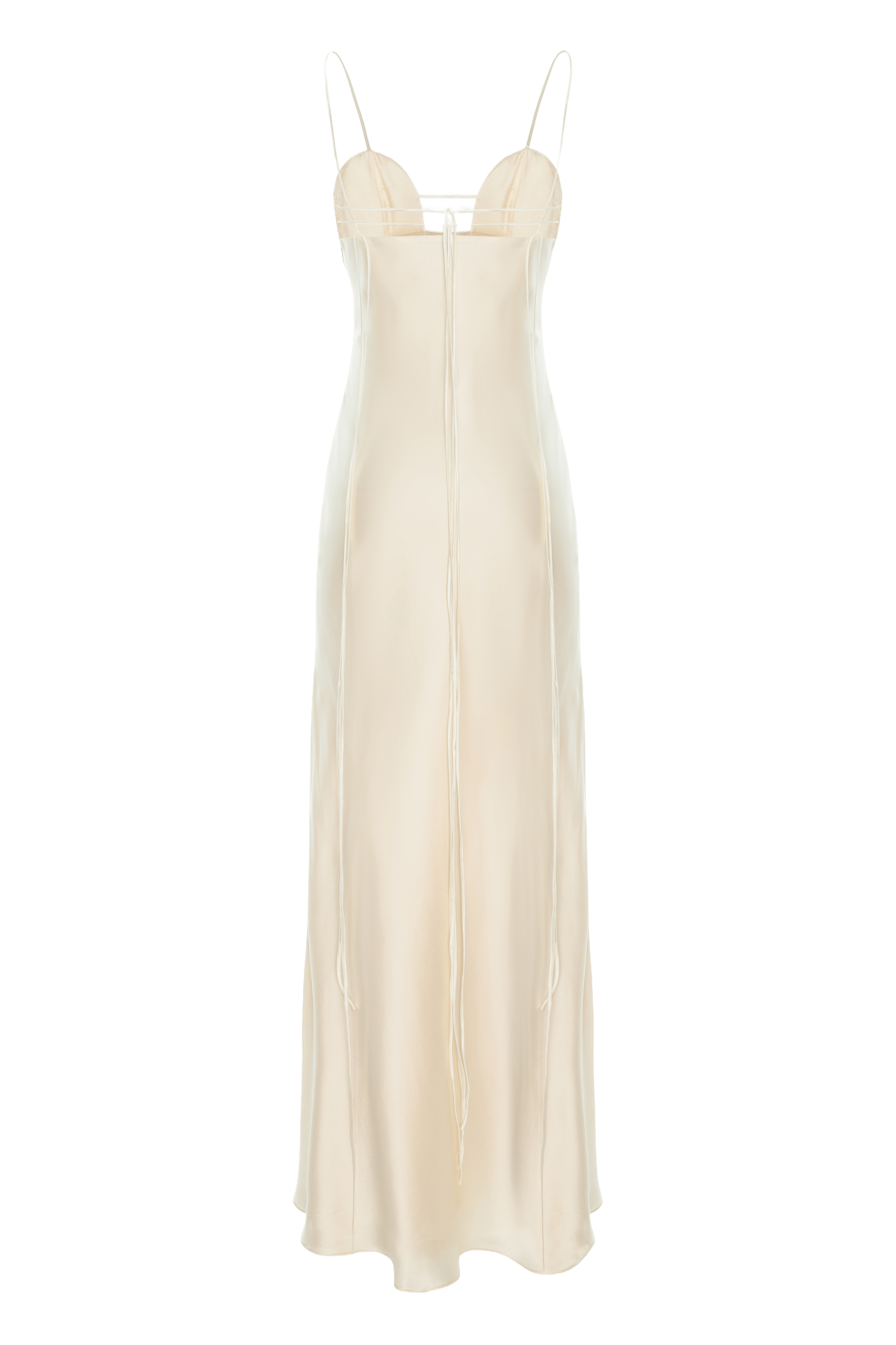 Minnie Silk Satin Slip-Dress Silk made by Aureliana