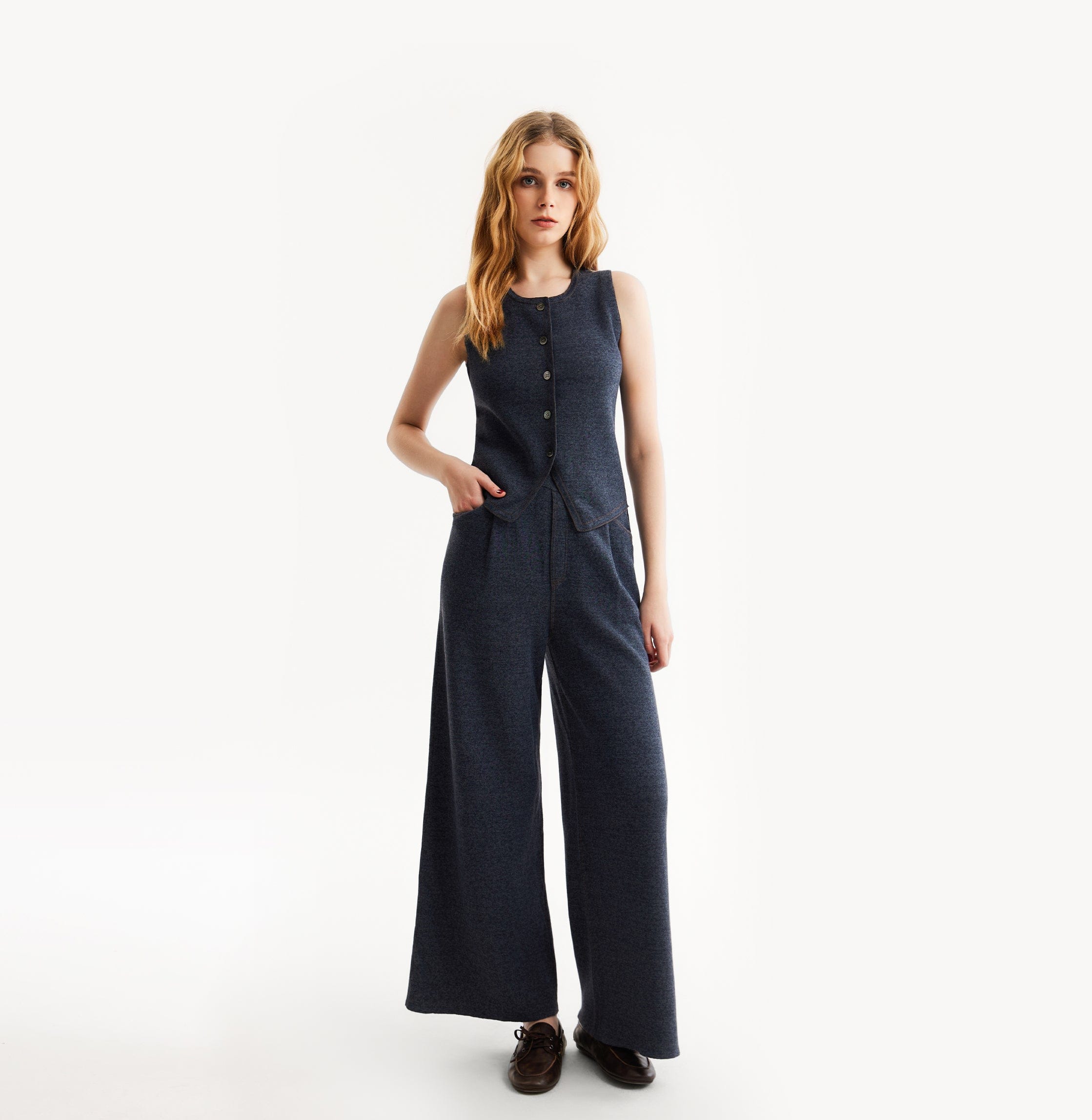 CASUAL DENIM VEST made by CRUSH Collection